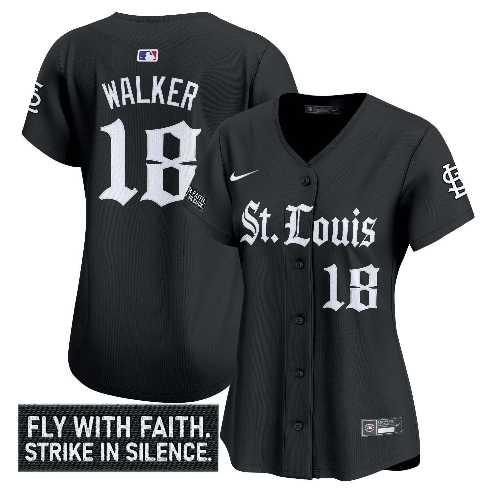 Camisa MLB Women’s St. Louis ‘Gothic Legacy Edition’ Vapor Premier Limited Jersey