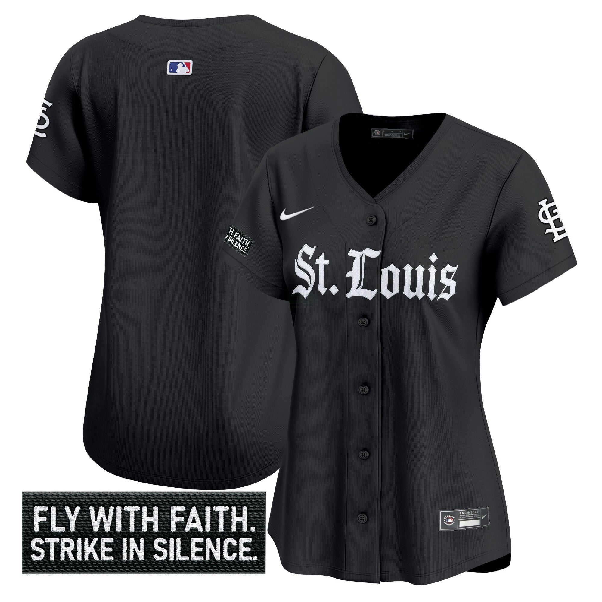Camisa MLB Women’s St. Louis ‘Gothic Legacy Edition’ Vapor Premier Limited Jersey