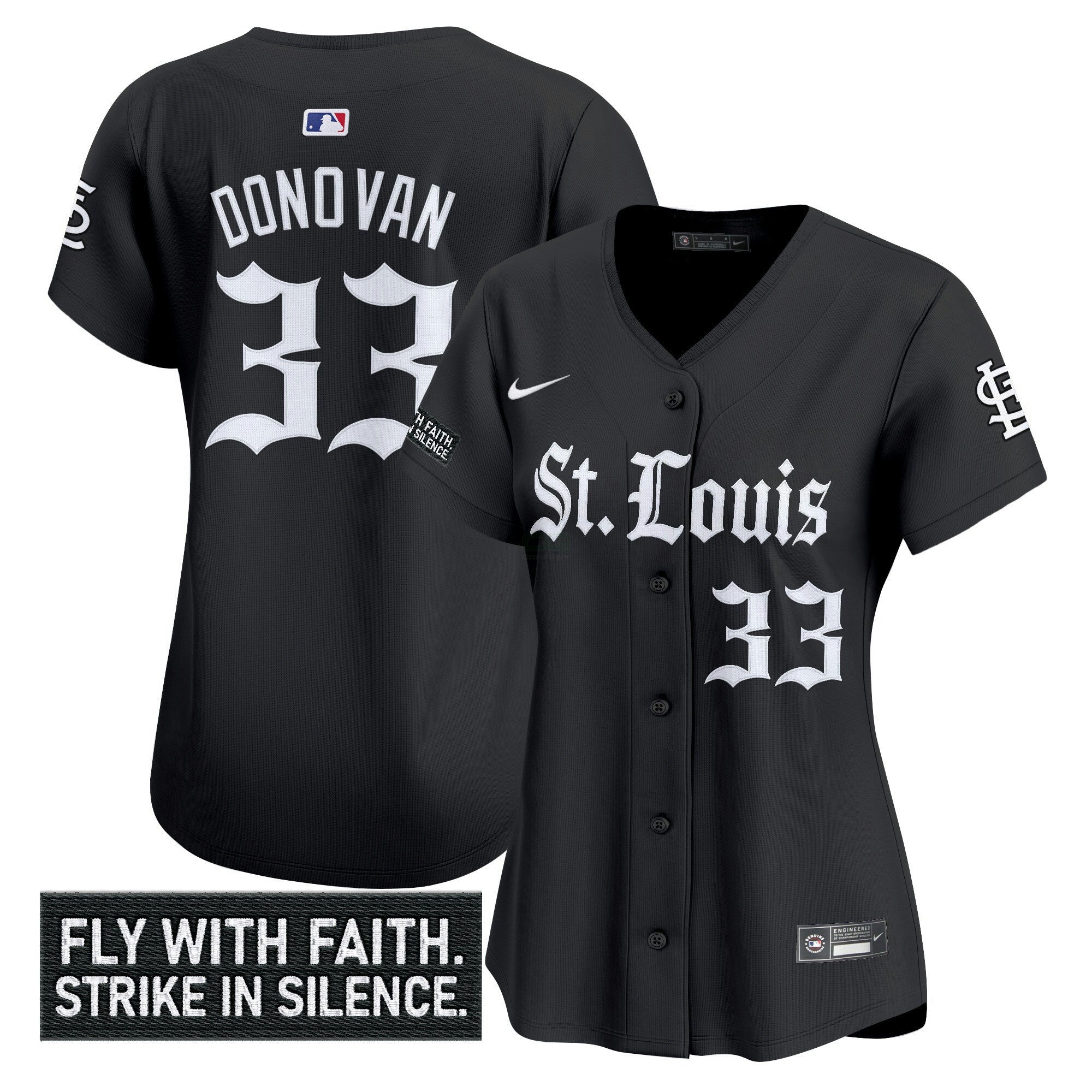 Camisa MLB Women’s St. Louis ‘Gothic Legacy Edition’ Vapor Premier Limited Jersey