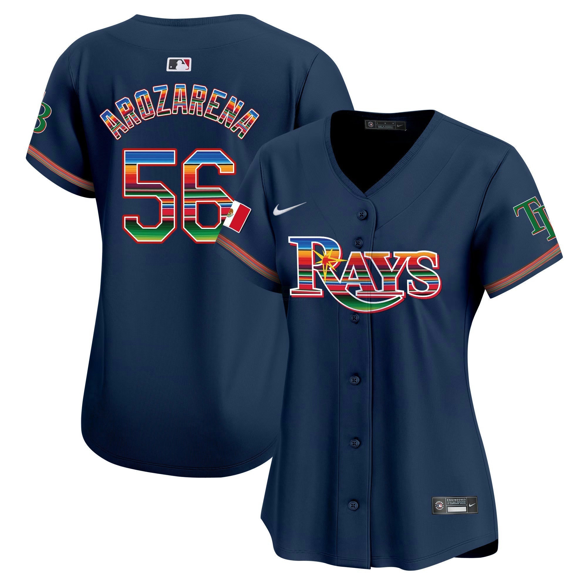Camisa MLB Women’s Tampa Bay Mexico Vapor Premier Limited Jersey
