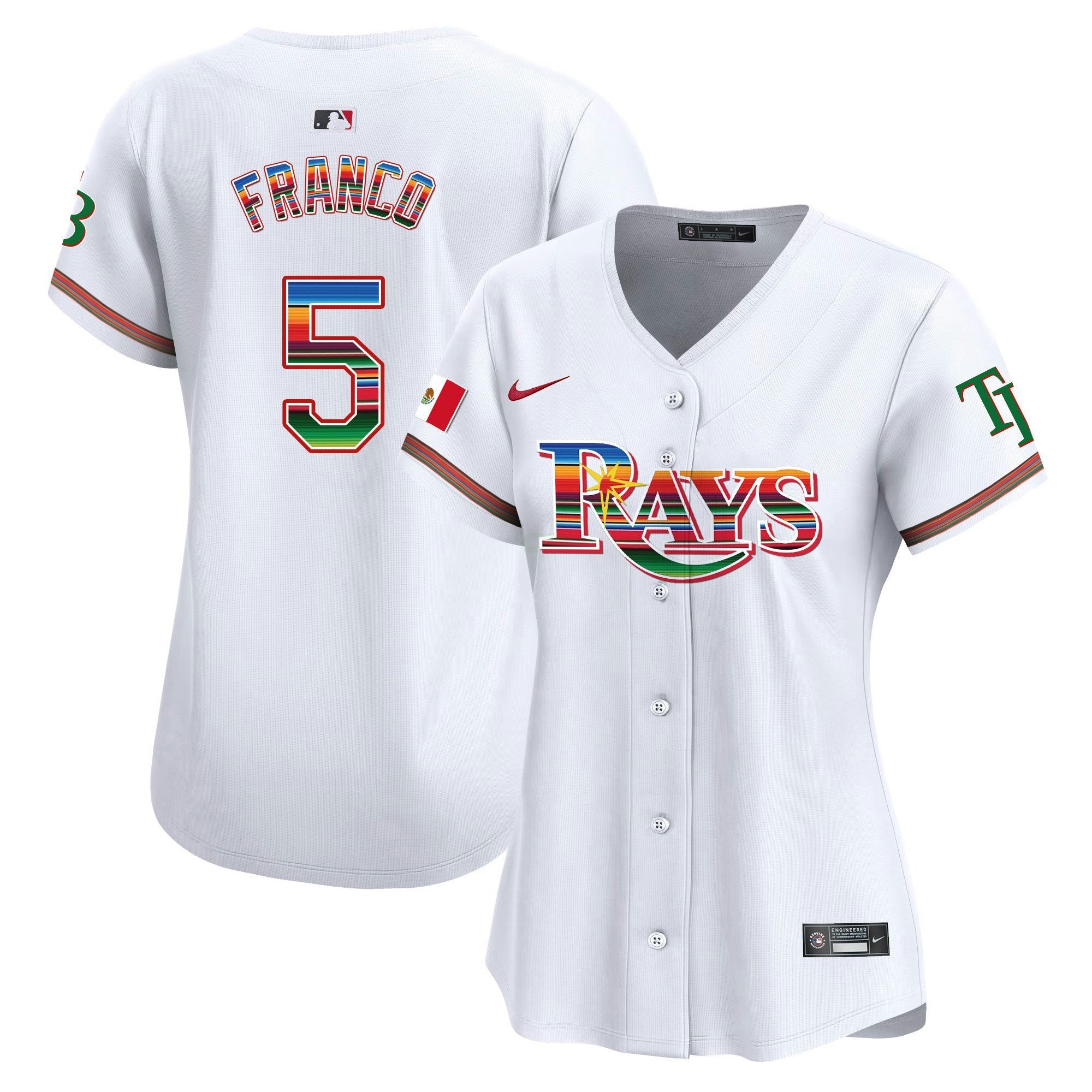 Camisa MLB Women’s Tampa Bay Mexico Vapor Premier Limited Jersey