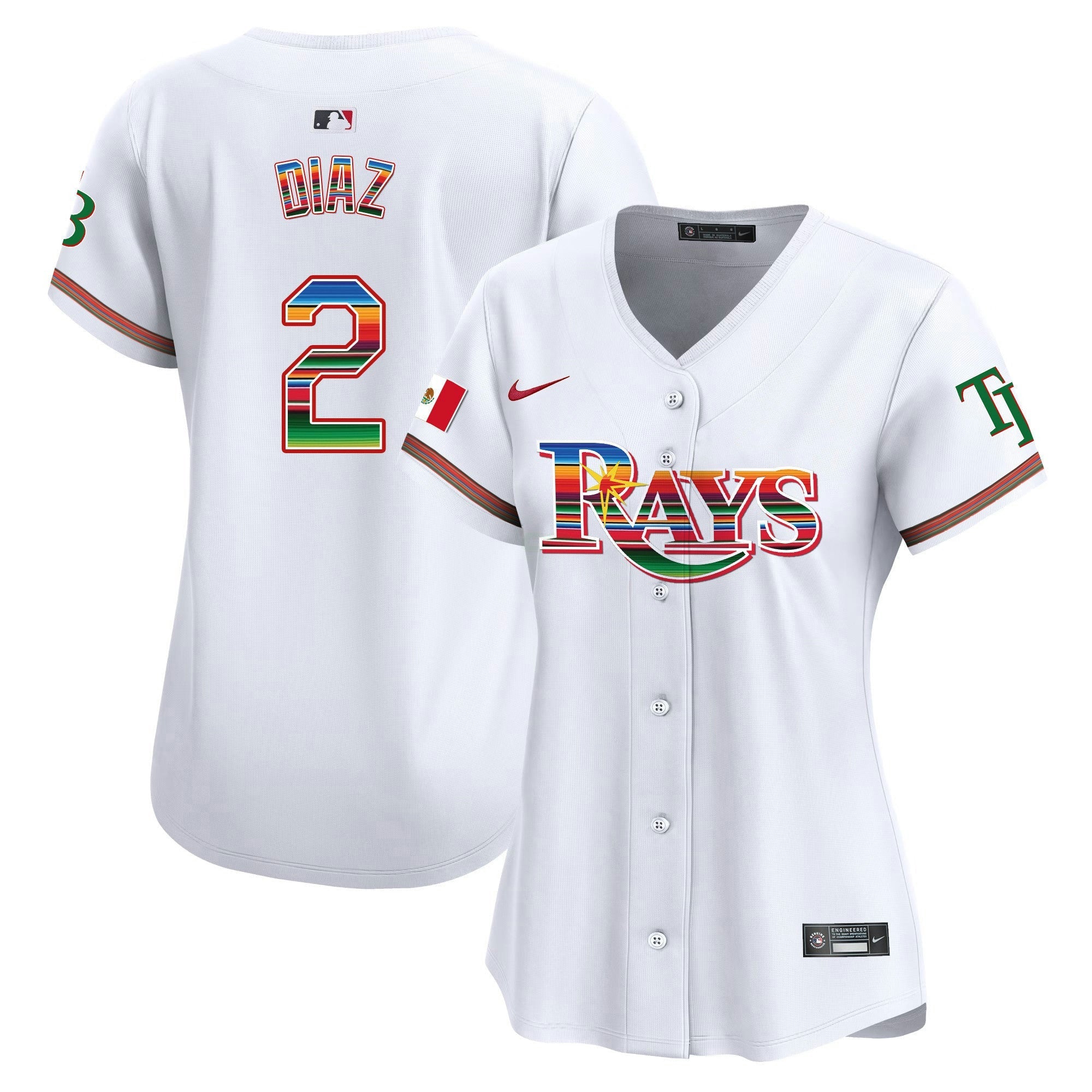 Camisa MLB Women’s Tampa Bay Mexico Vapor Premier Limited Jersey