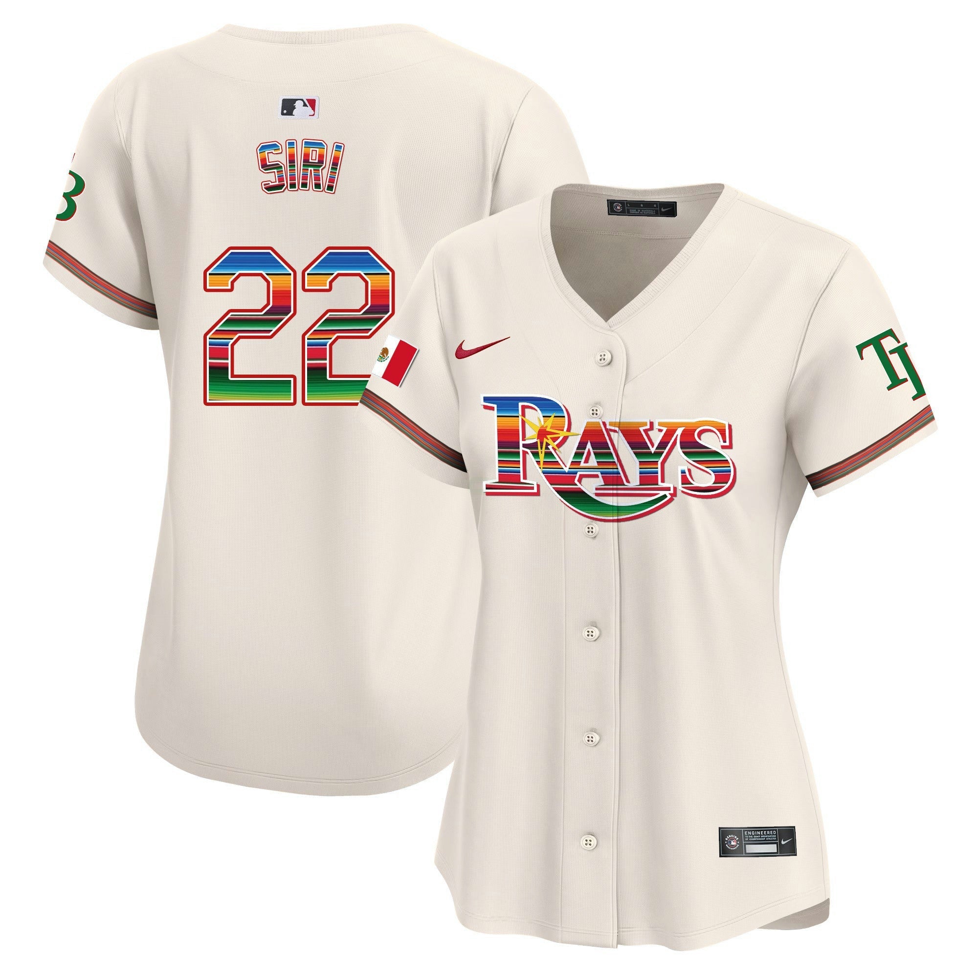 Camisa MLB Women’s Tampa Bay Mexico Vapor Premier Limited Jersey