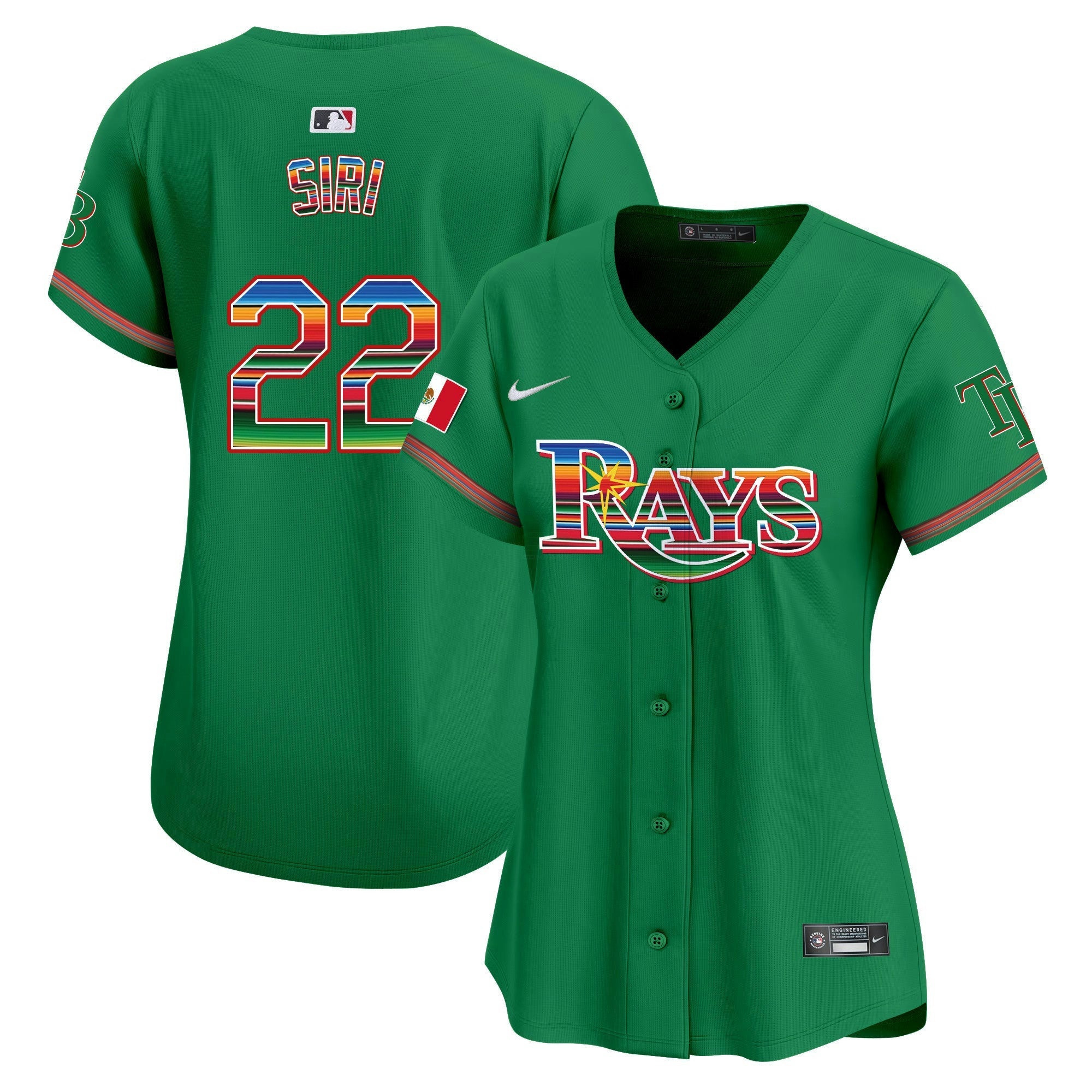 Camisa MLB Women’s Tampa Bay Mexico Vapor Premier Limited Jersey