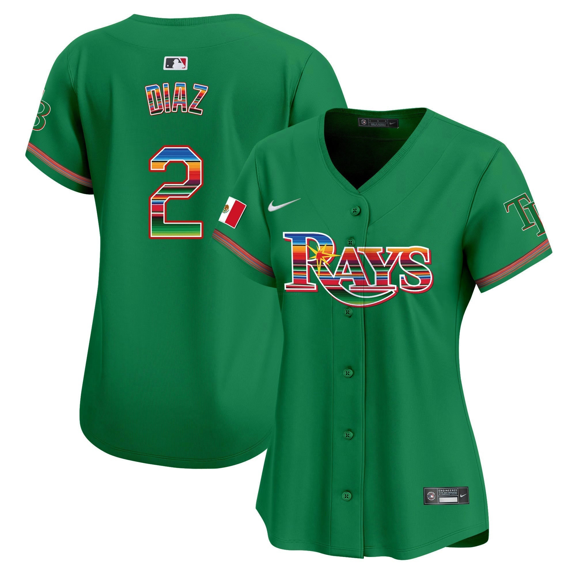 Camisa MLB Women’s Tampa Bay Mexico Vapor Premier Limited Jersey