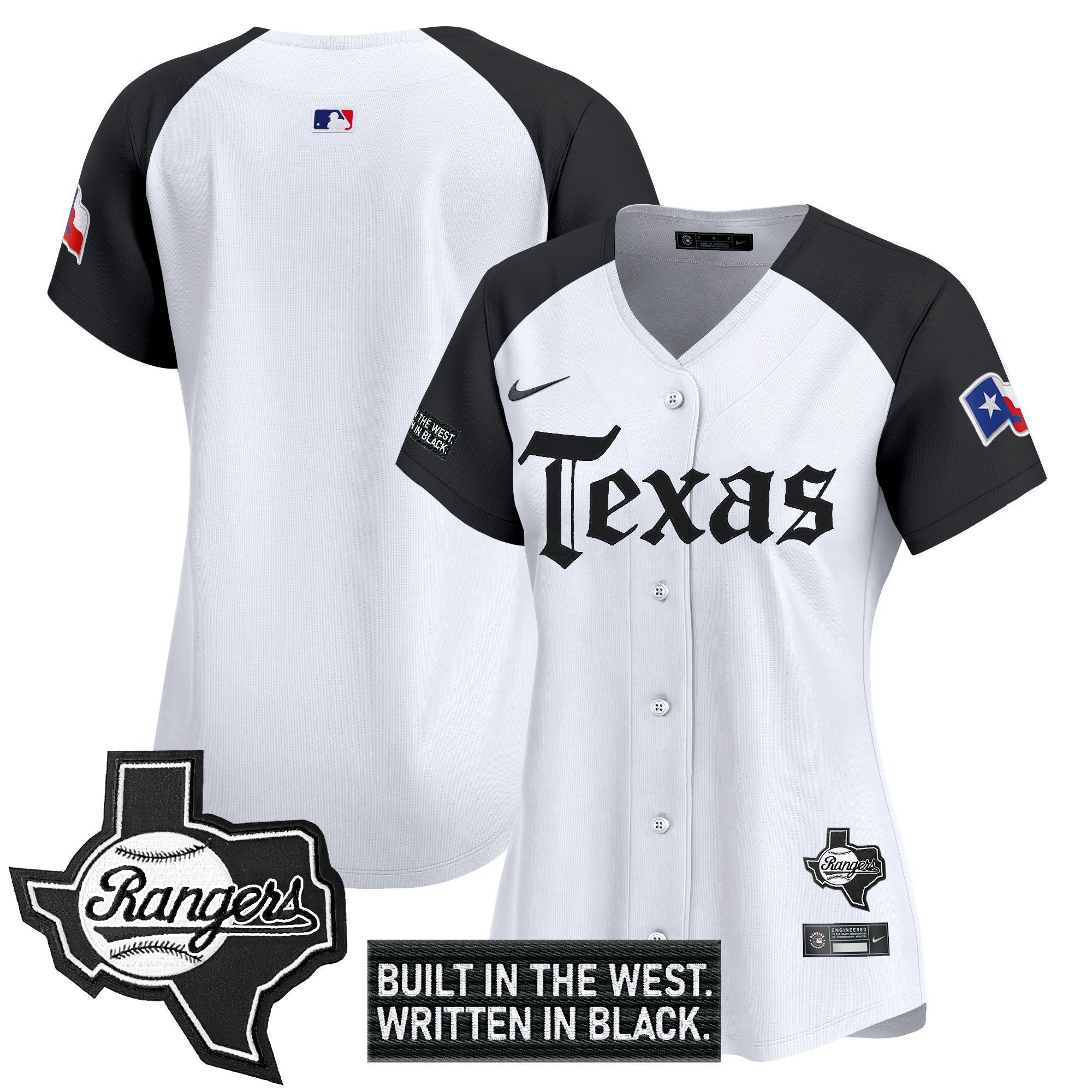Camisa MLB Women’s Texas ‘Gothic Frontier Edition’ Vapor Premier Limited Jersey
