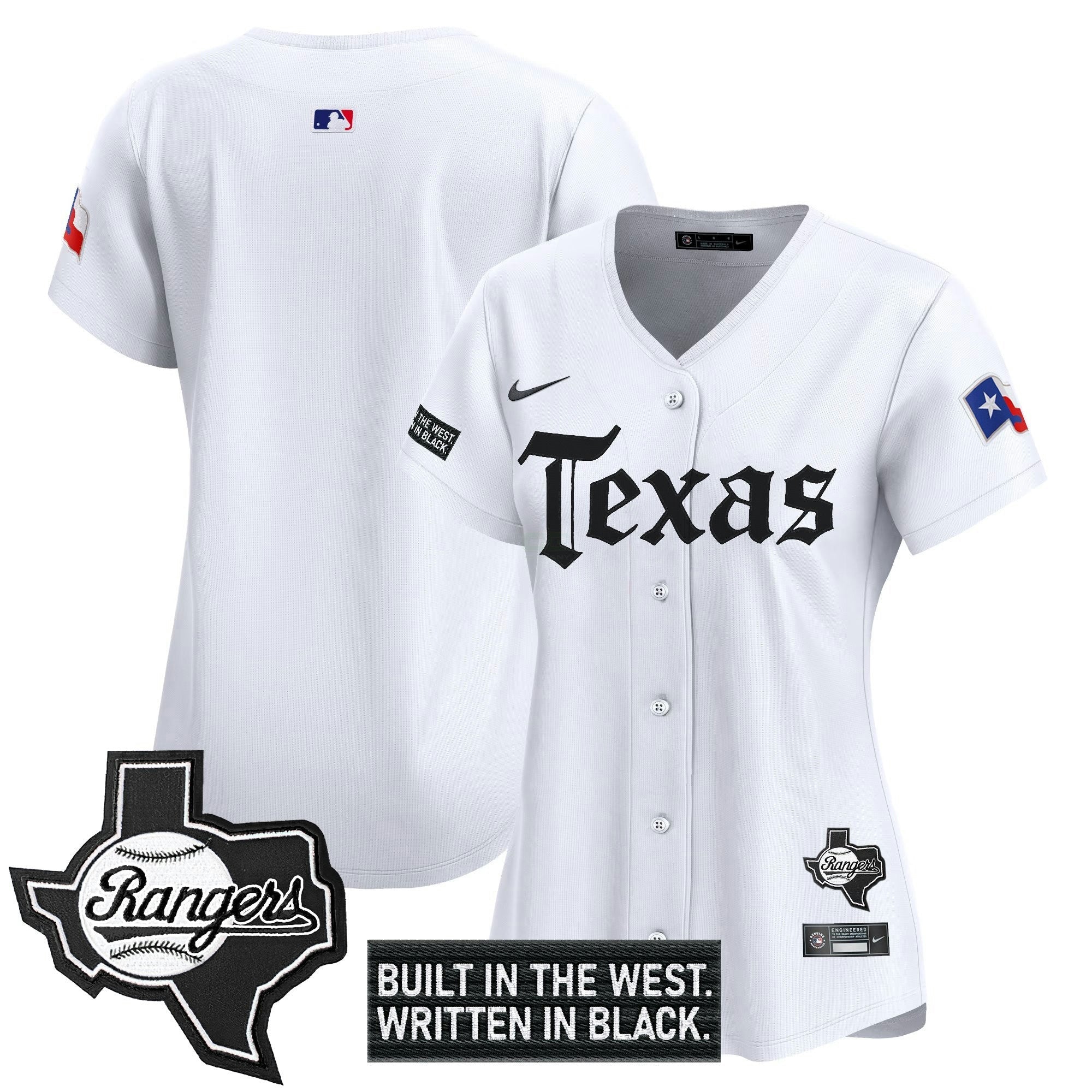 Camisa MLB Women’s Texas ‘Gothic Frontier Edition’ Vapor Premier Limited Jersey