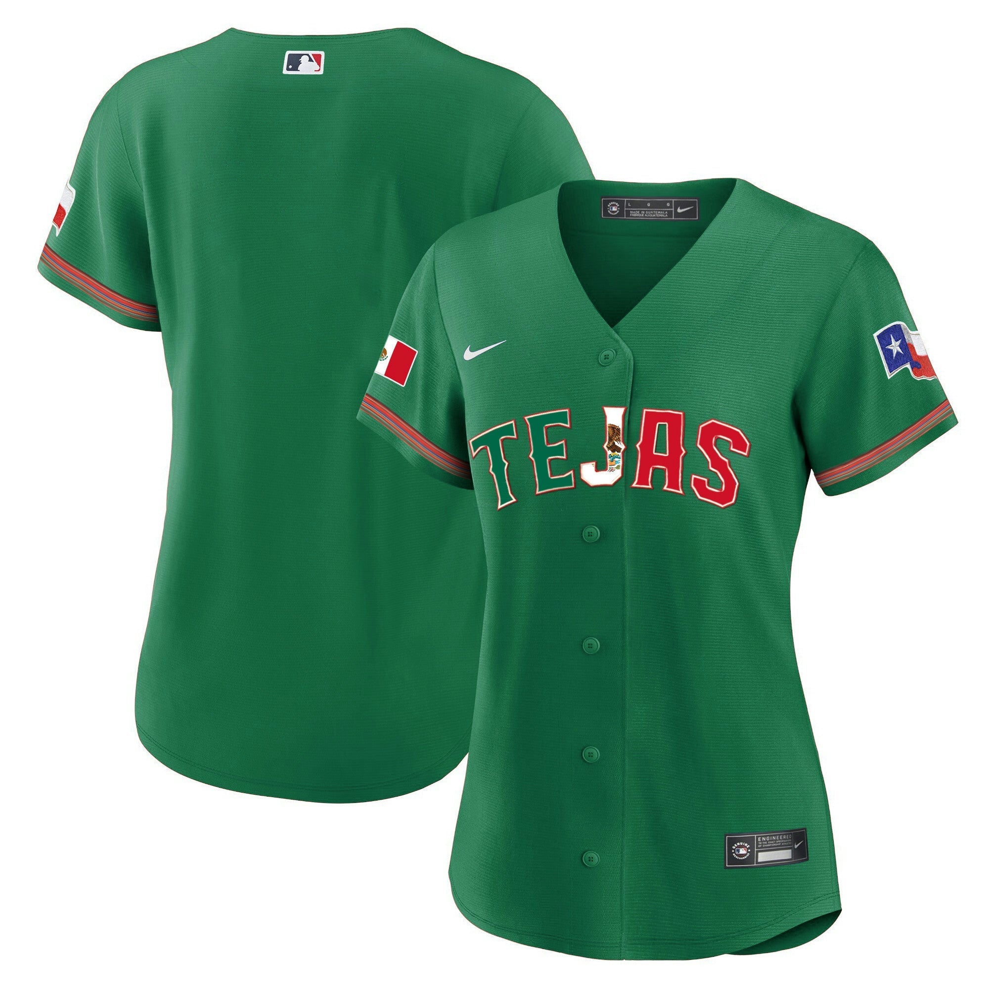 Camisa MLB Women’s Texas Mexico Flag Jersey