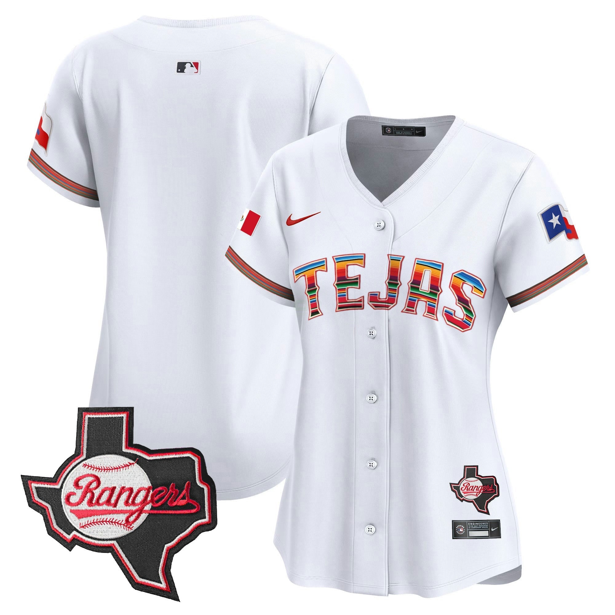 Camisa MLB Women’s Texas Mexico Texas Patch Vapor Premier Limited Jersey