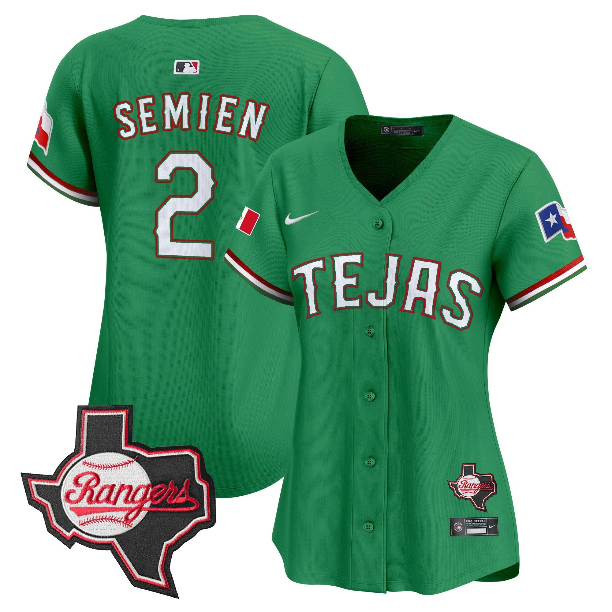 Camisa MLB Women’s Texas Mexico Texas Patch Vapor Premier Limited Jersey