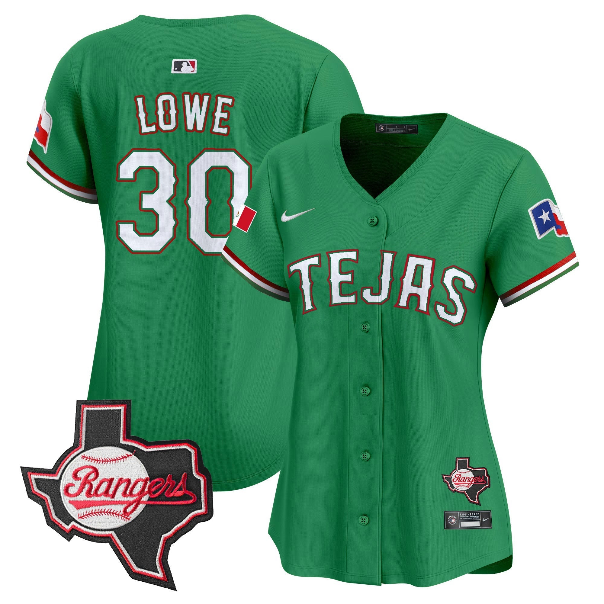 Camisa MLB Women’s Texas Mexico Texas Patch Vapor Premier Limited Jersey