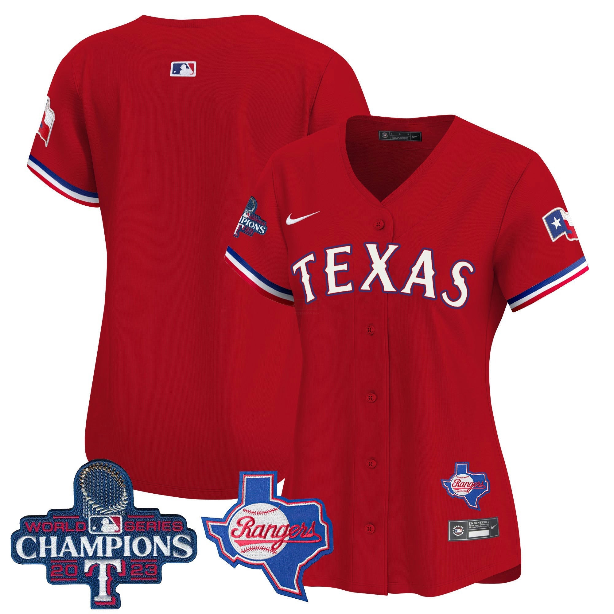 Camisa MLB Women’s Texas World Series Champions Vapor Premier Limited Jersey V2