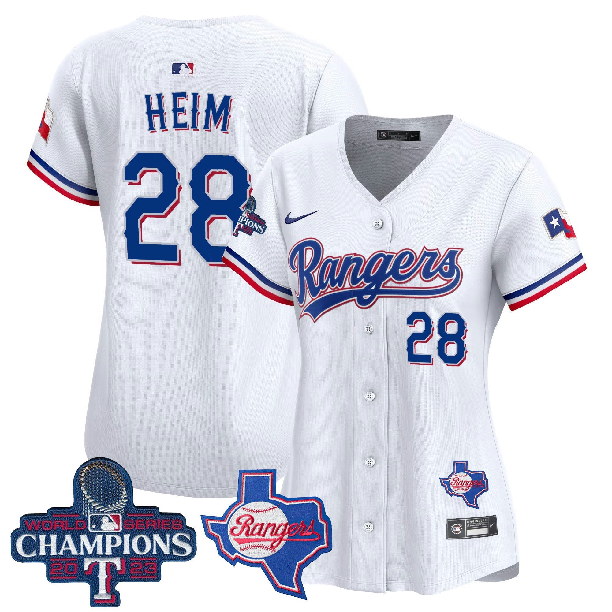 Camisa MLB Women’s Texas World Series Champions Vapor Premier Limited Jersey V2