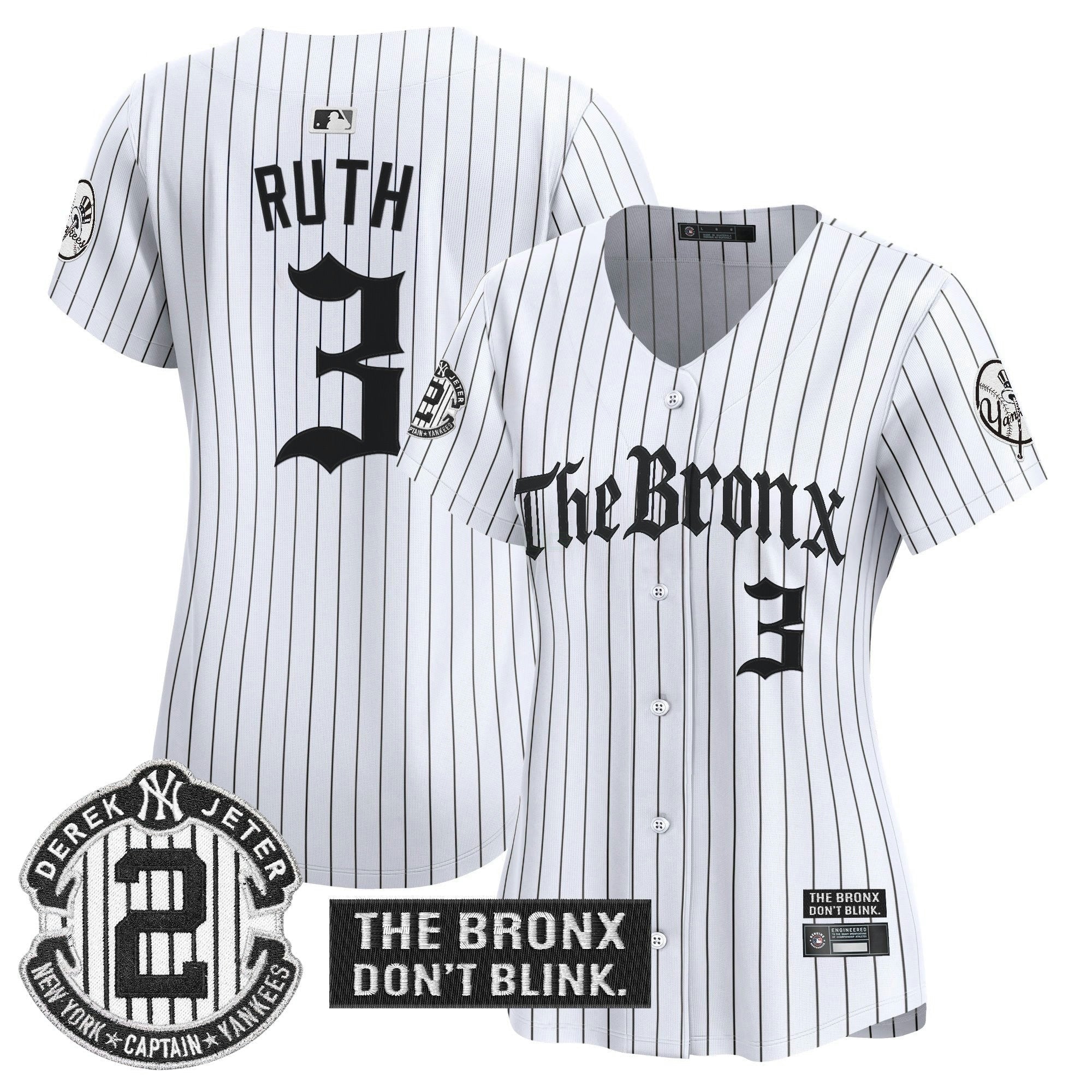 Camisa MLB Women’s ‘The Bronx – Gothic Ink Drop Edition’ Vapor Premier Limited Jersey