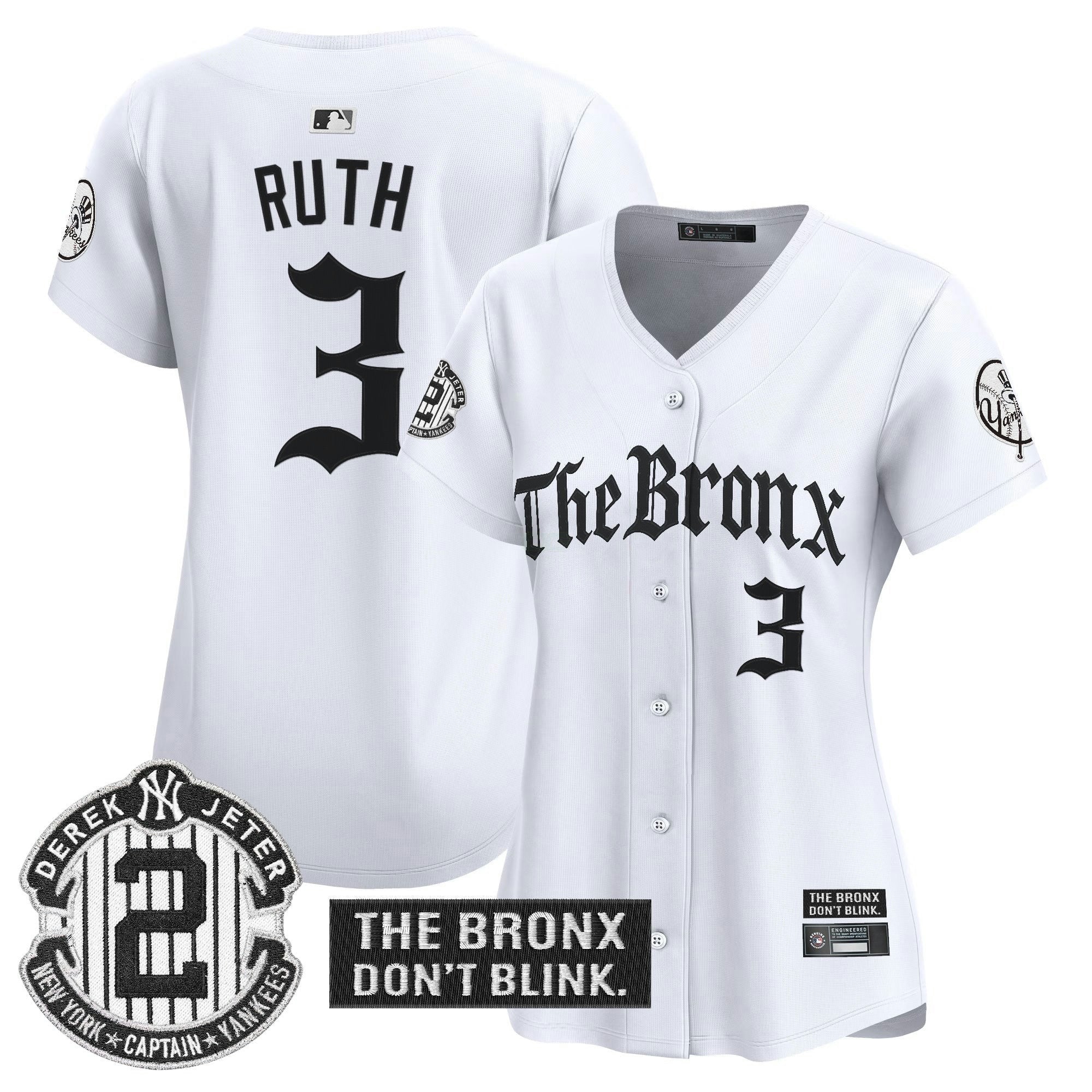 Camisa MLB Women’s ‘The Bronx – Gothic Ink Drop Edition’ Vapor Premier Limited Jersey