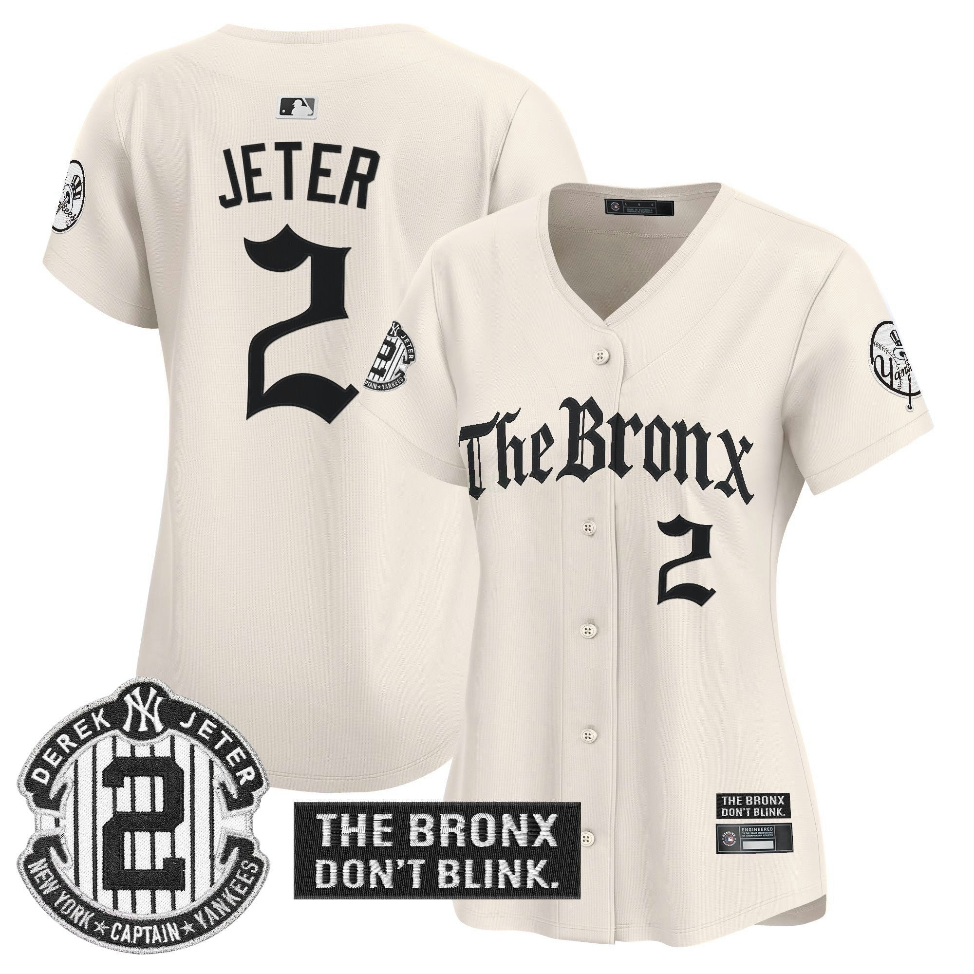 Camisa MLB Women’s ‘The Bronx – Gothic Ink Drop Edition’ Vapor Premier Limited Jersey