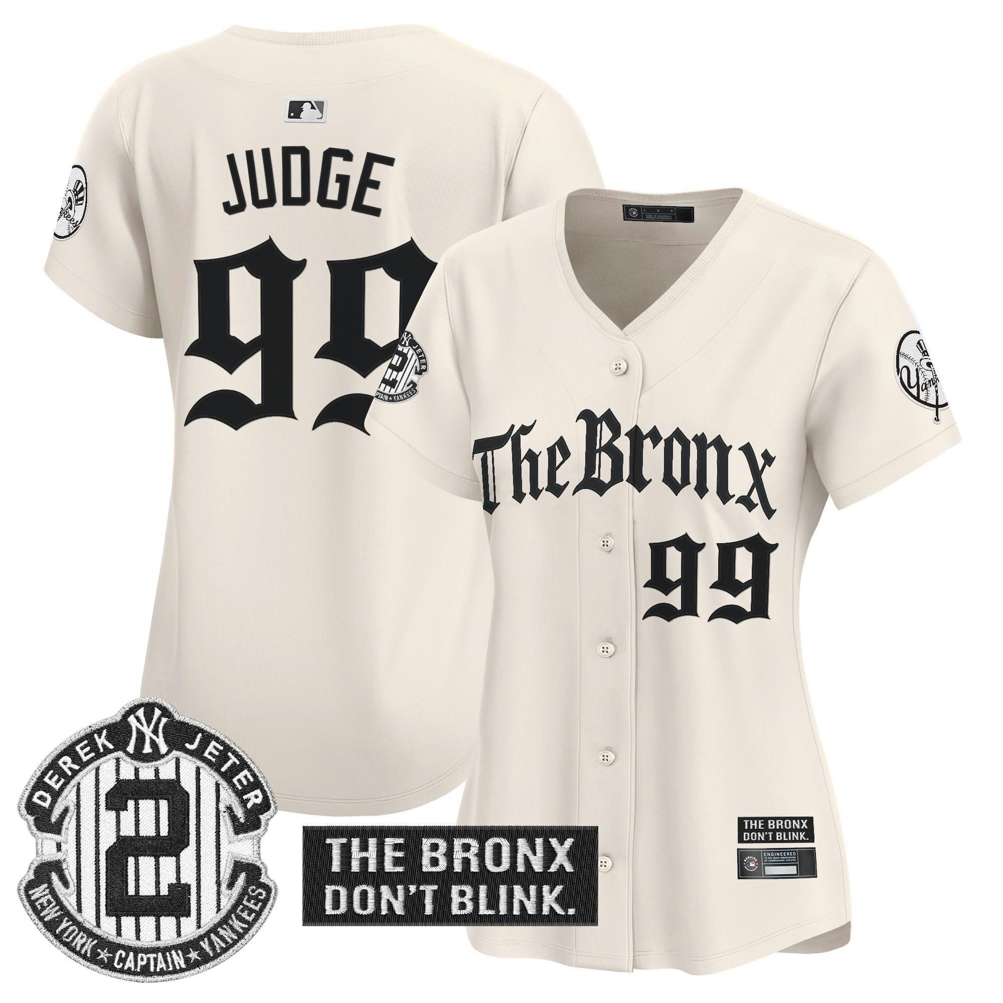 Camisa MLB Women’s ‘The Bronx – Gothic Ink Drop Edition’ Vapor Premier Limited Jersey