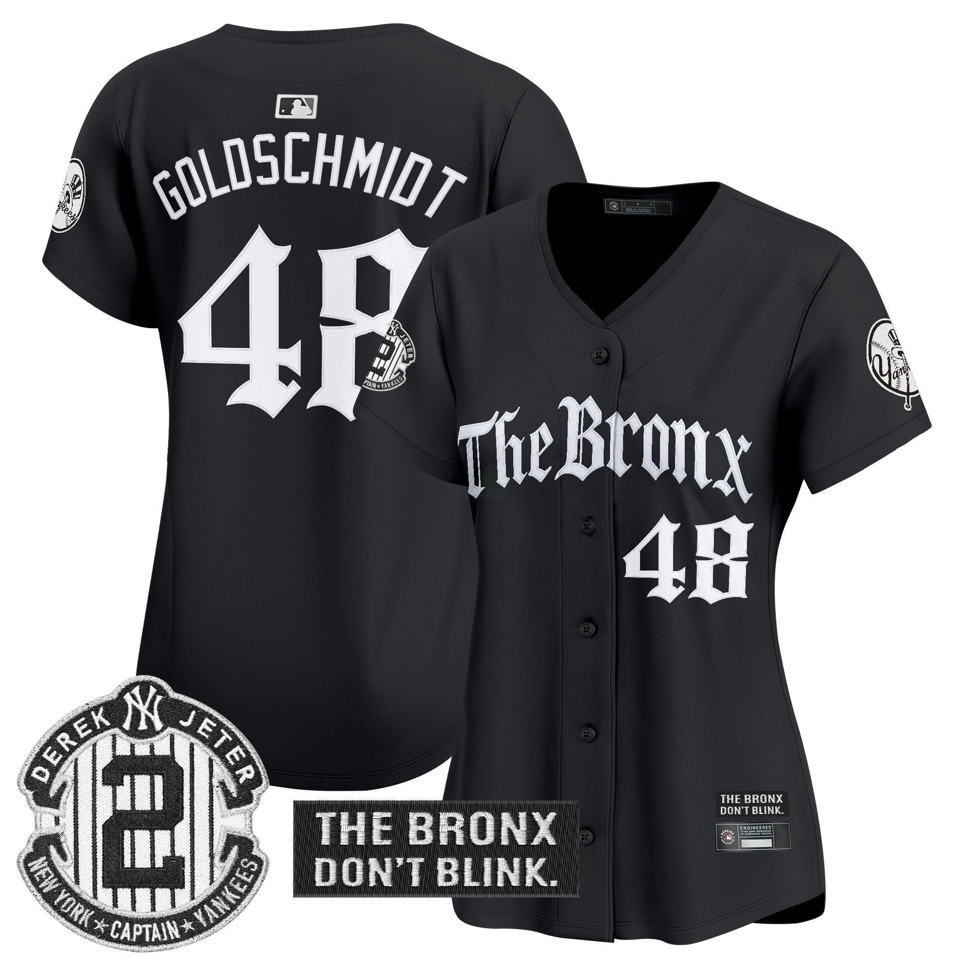 Camisa MLB Women’s ‘The Bronx – Gothic Ink Drop Edition’ Vapor Premier Limited Jersey