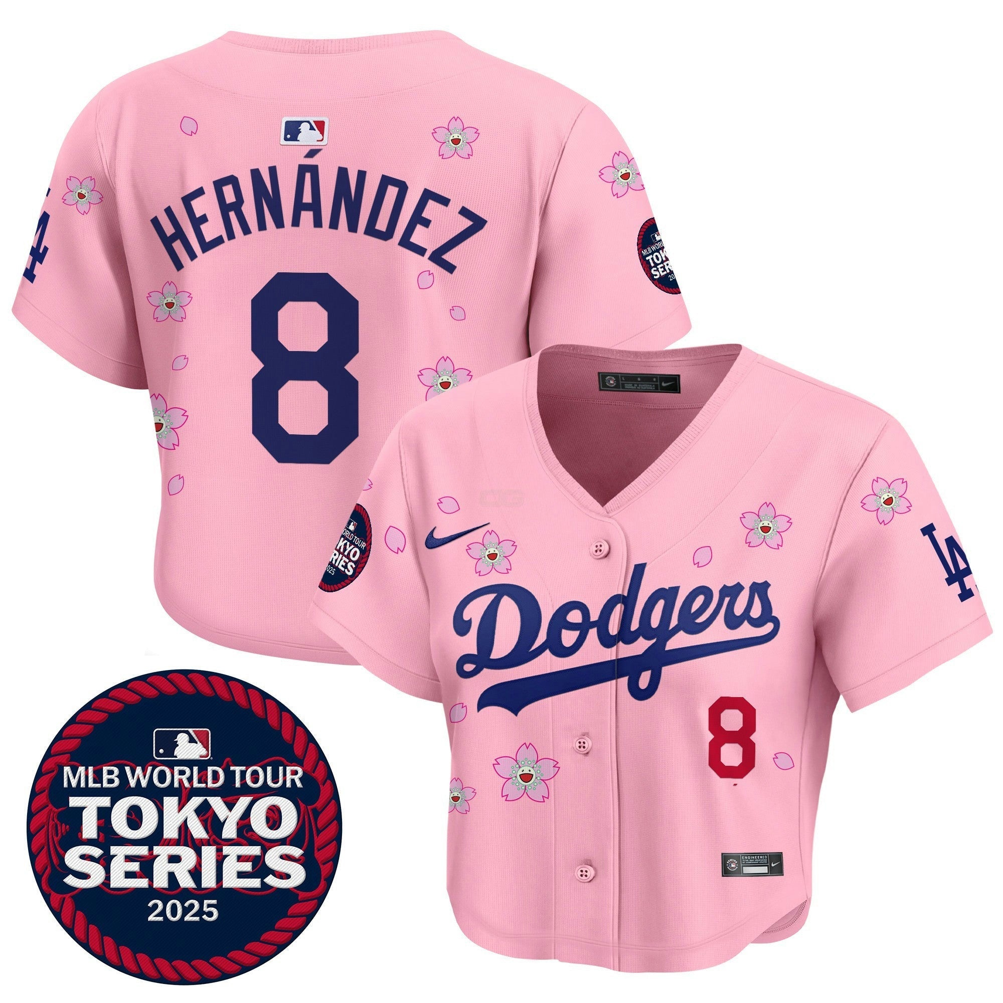 Camisa MLB Women’s Tokyo Series 2025 Crop Top Jersey – Stitched