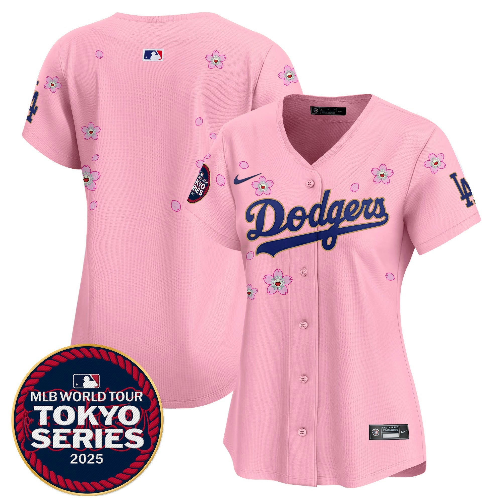 Camisa MLB Women’s Tokyo Series 2025 Dourada Trim Vapor Premier Limited Jersey – Stitched