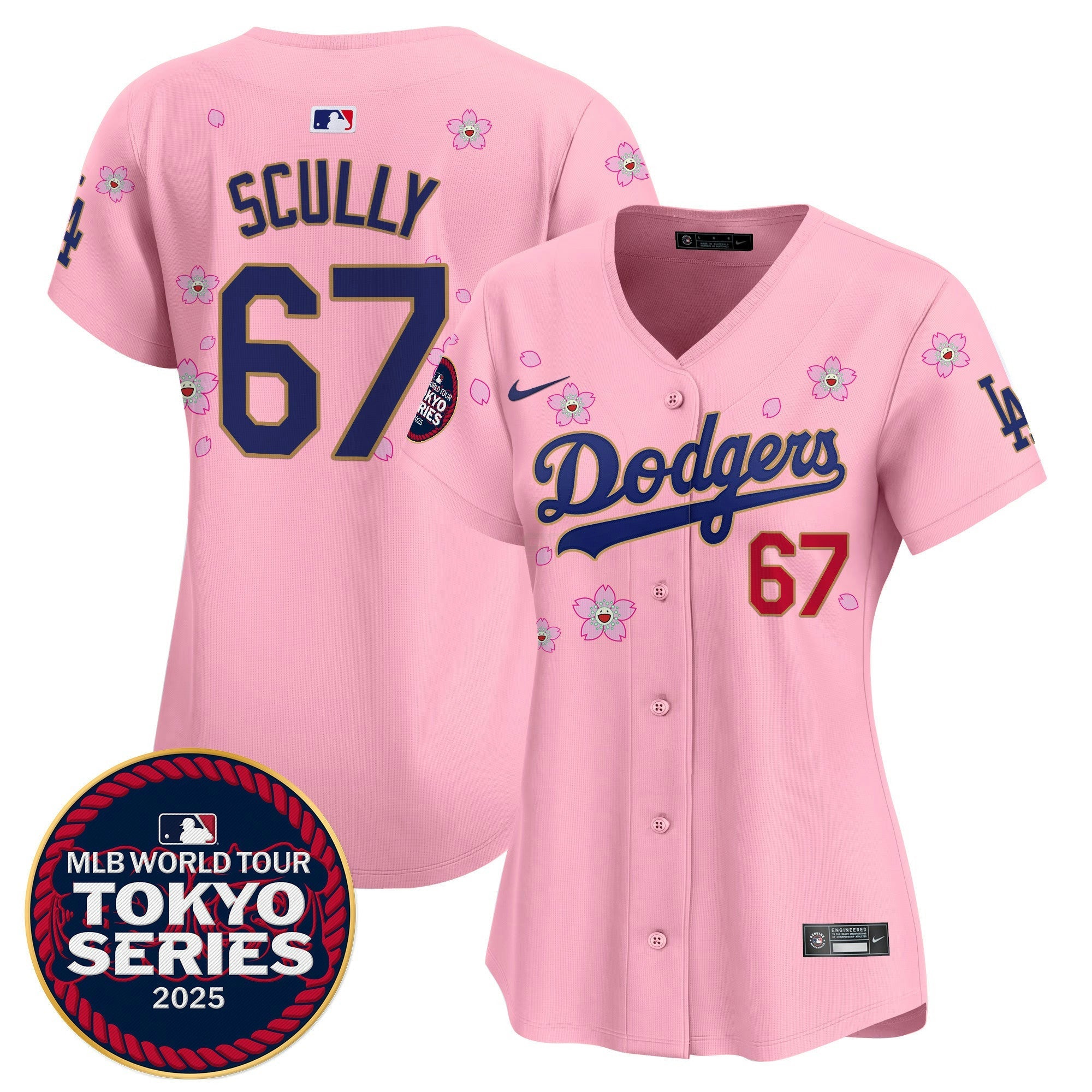 Camisa MLB Women’s Tokyo Series 2025 Dourada Trim Vapor Premier Limited Jersey – Stitched