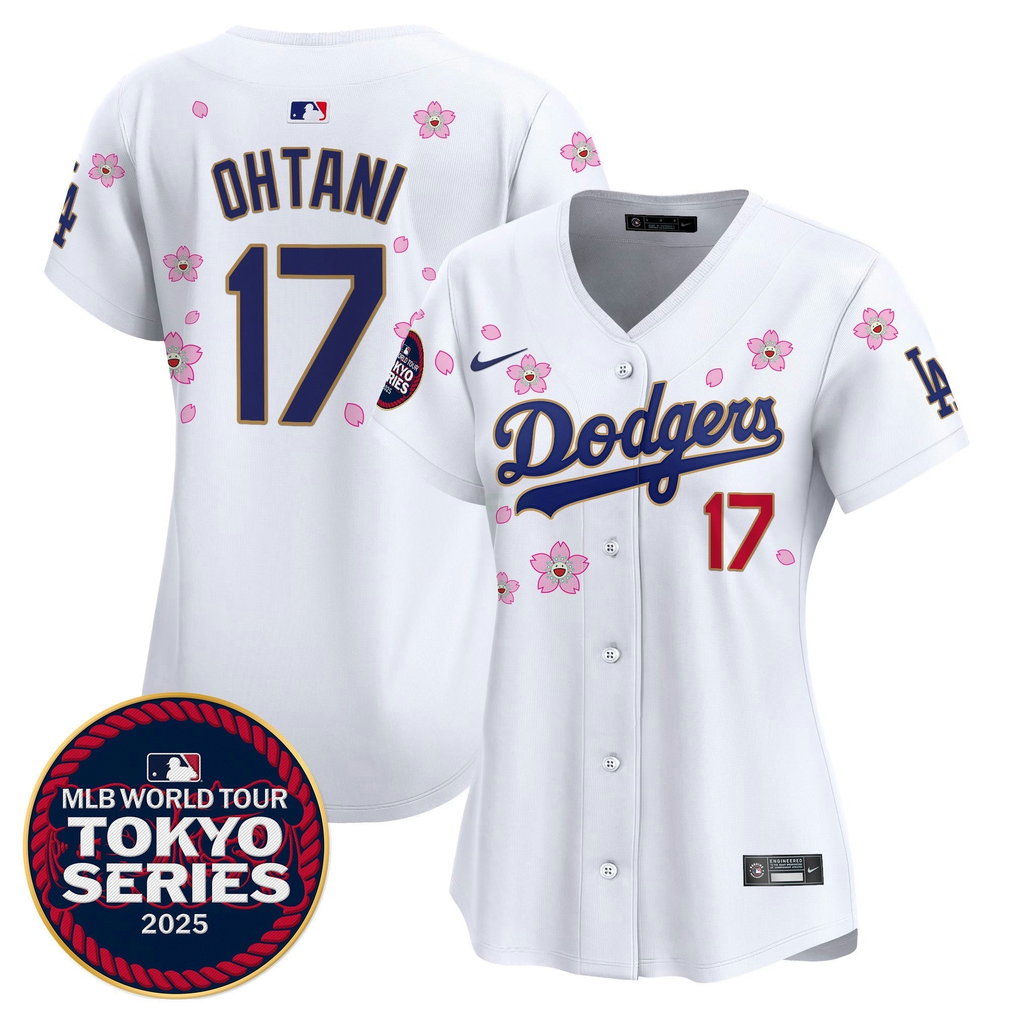 Camisa MLB Women’s Tokyo Series 2025 Dourada Trim Vapor Premier Limited Jersey – Stitched