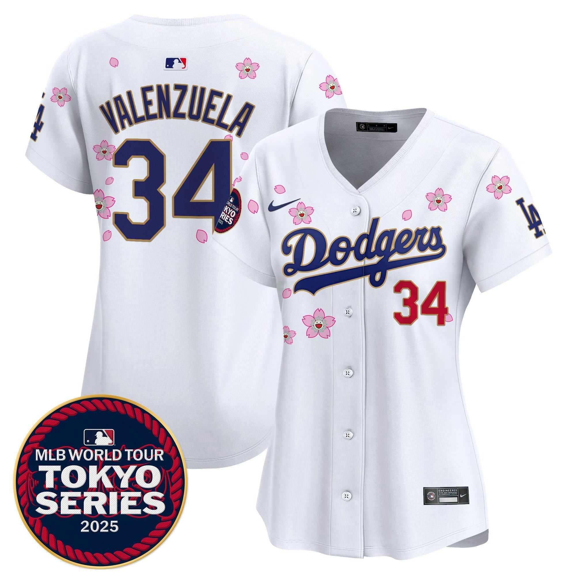 Camisa MLB Women’s Tokyo Series 2025 Dourada Trim Vapor Premier Limited Jersey V2 – Stitched