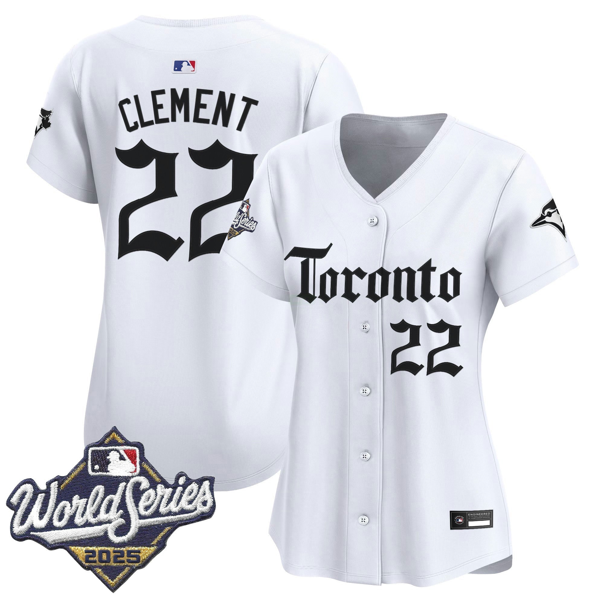 Camisa MLB Women’s Toronto 2025 World Series Vapor Premier Limited Jersey – Gothic North Edition