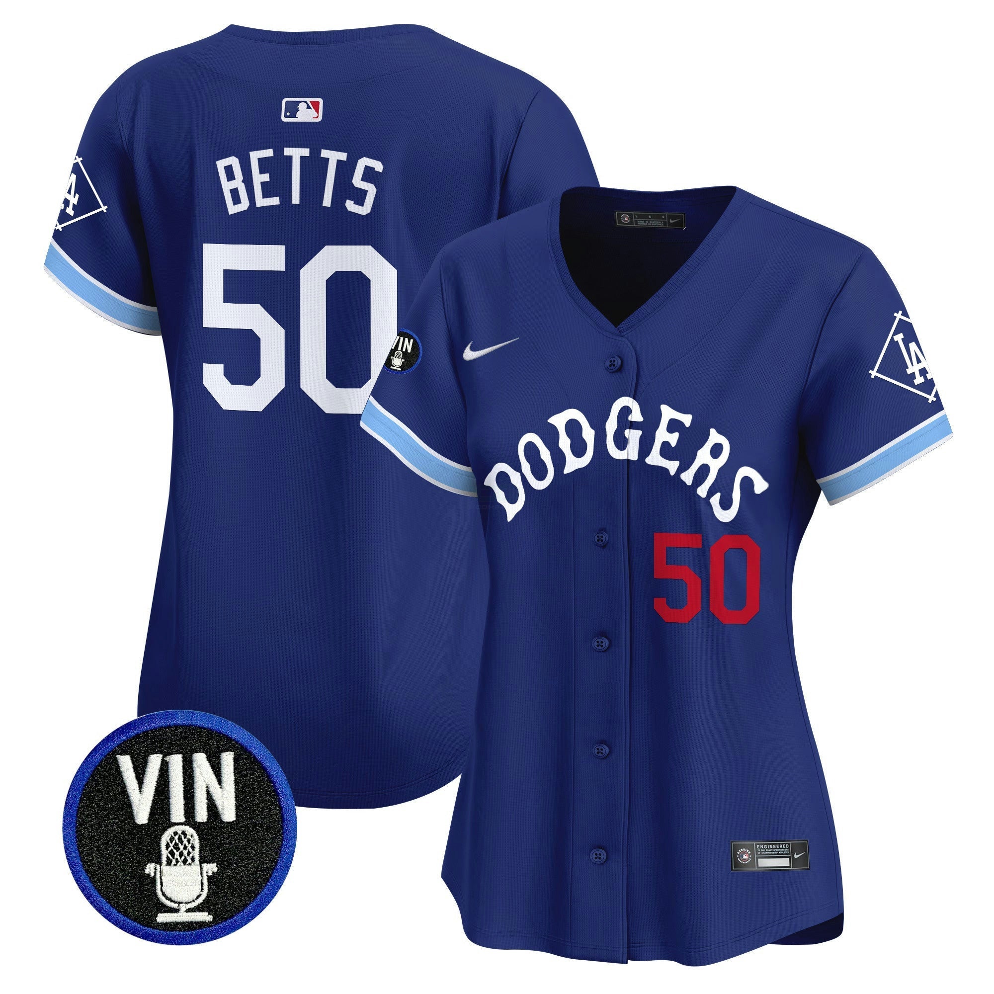 Camisa MLB Women’s Tribute Vin Scully Patch Vapor Premier Limited Jersey