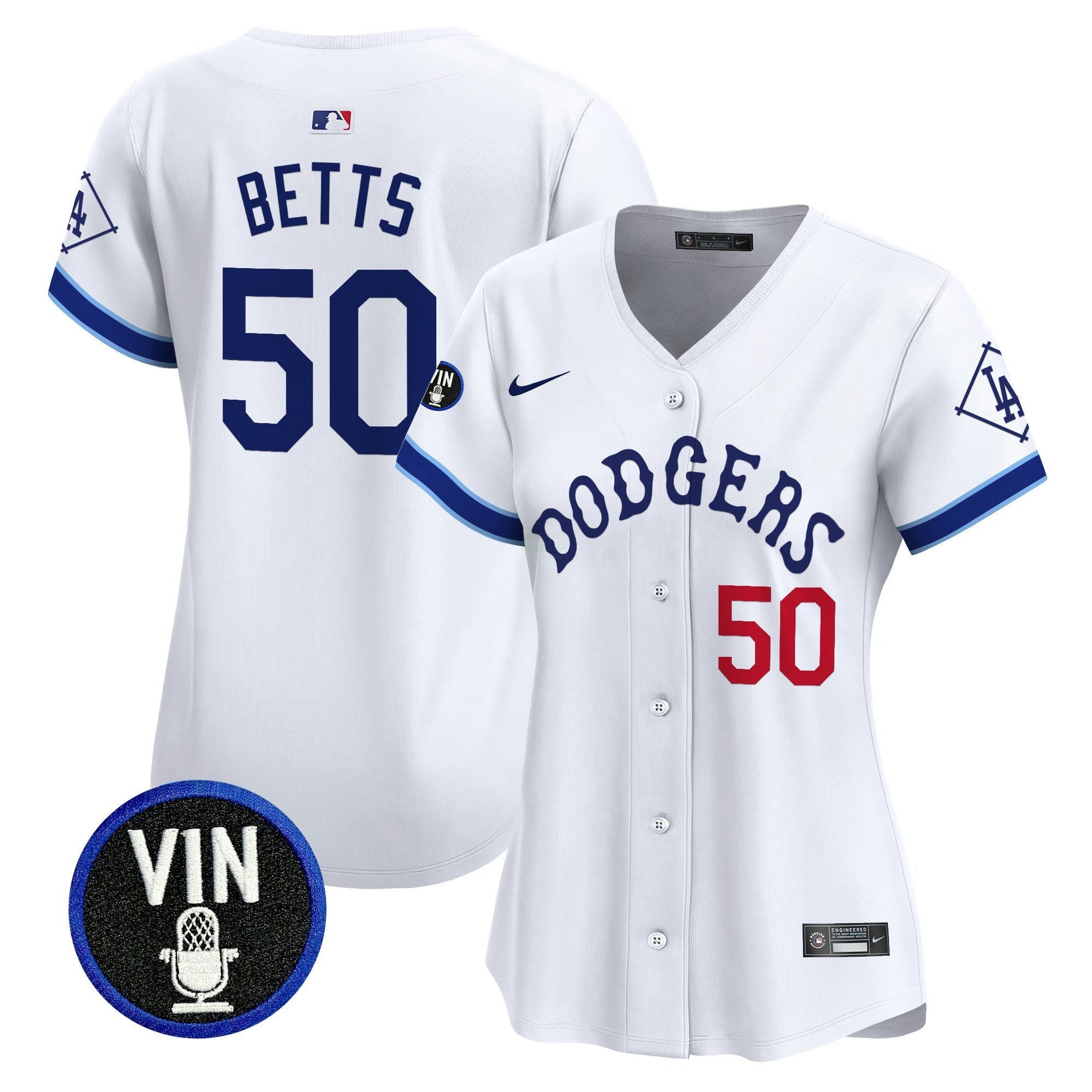 Camisa MLB Women’s Tribute Vin Scully Patch Vapor Premier Limited Jersey