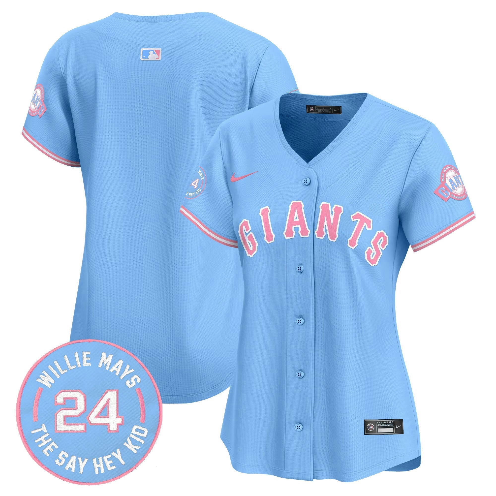 Camisa MLB Women’s Unisex San Francisco Bubblegum Pink Vapor Premier Limited Jersey