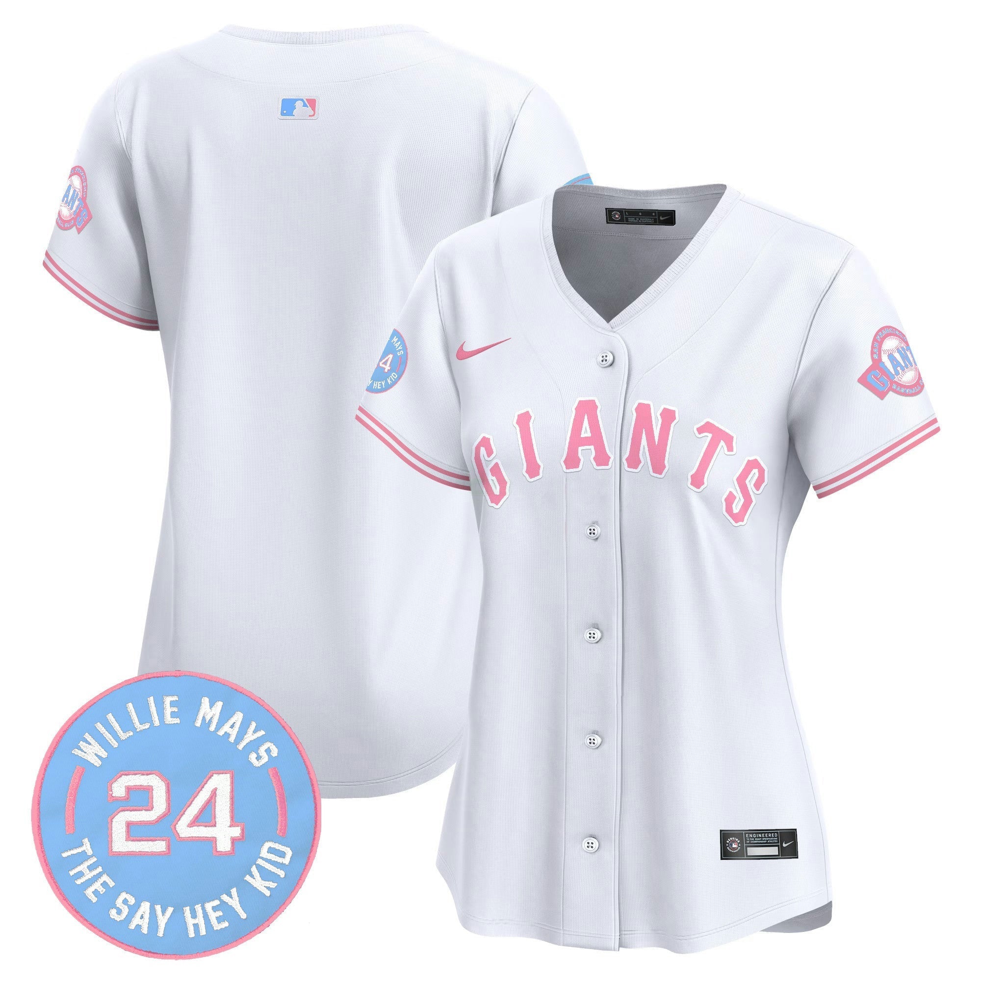 Camisa MLB Women’s Unisex San Francisco Bubblegum Pink Vapor Premier Limited Jersey