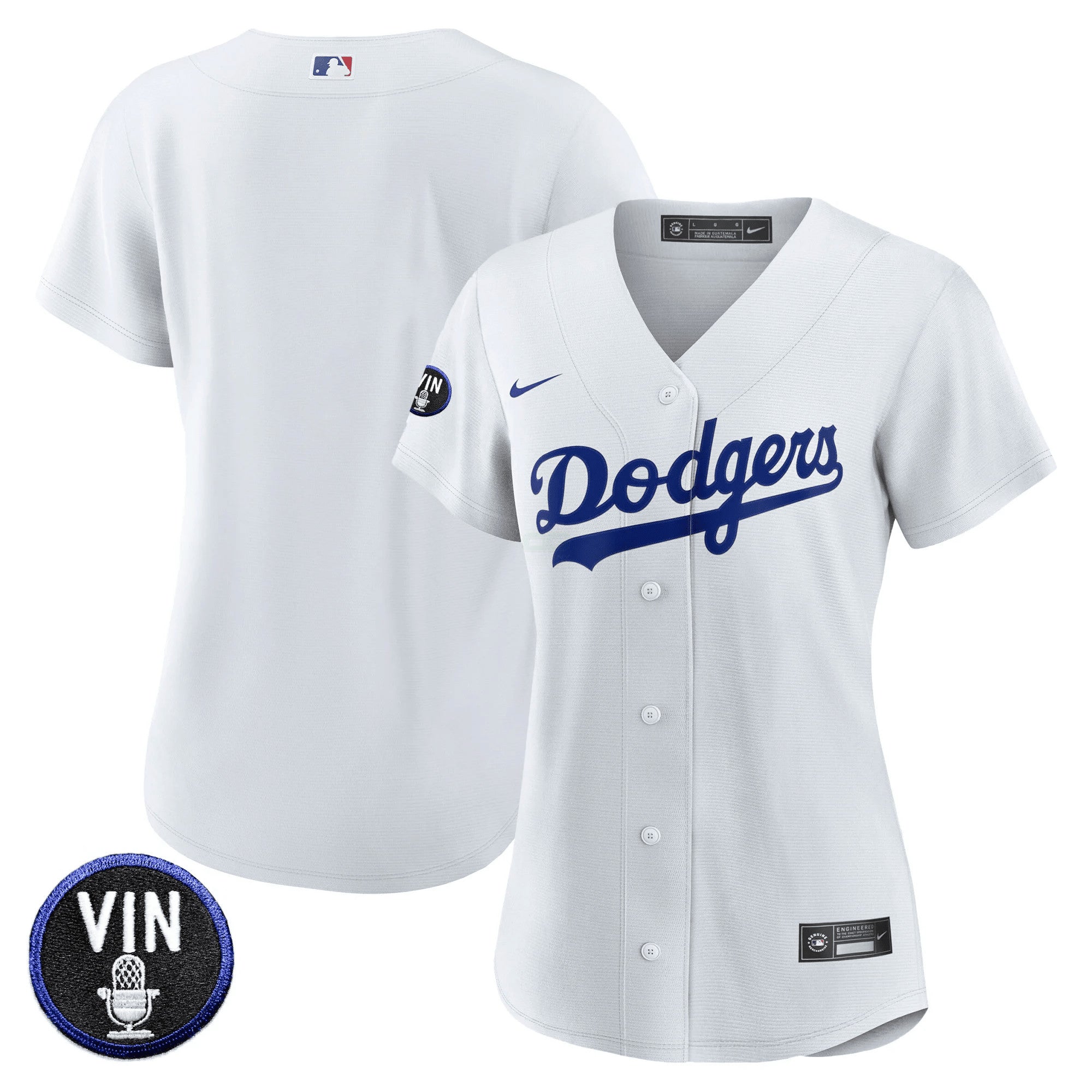 Camisa MLB Women’s Vin Scully Patch Jersey