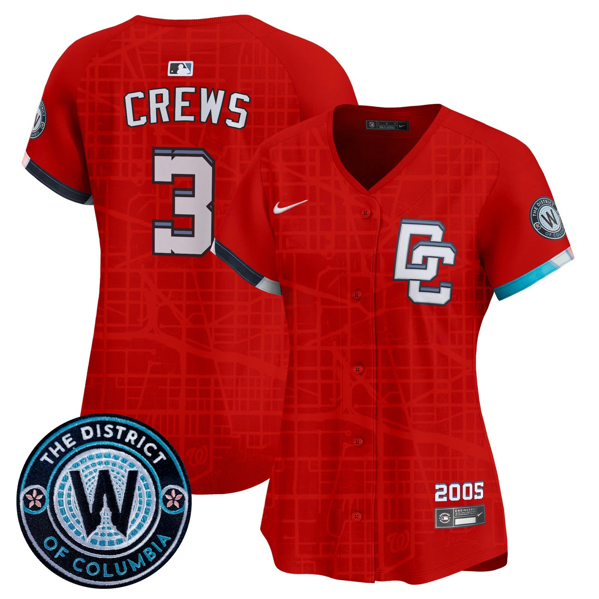 Camisa MLB Women’s Washington 2025 City Connect Vapor Premier Limited Jersey – Stitched