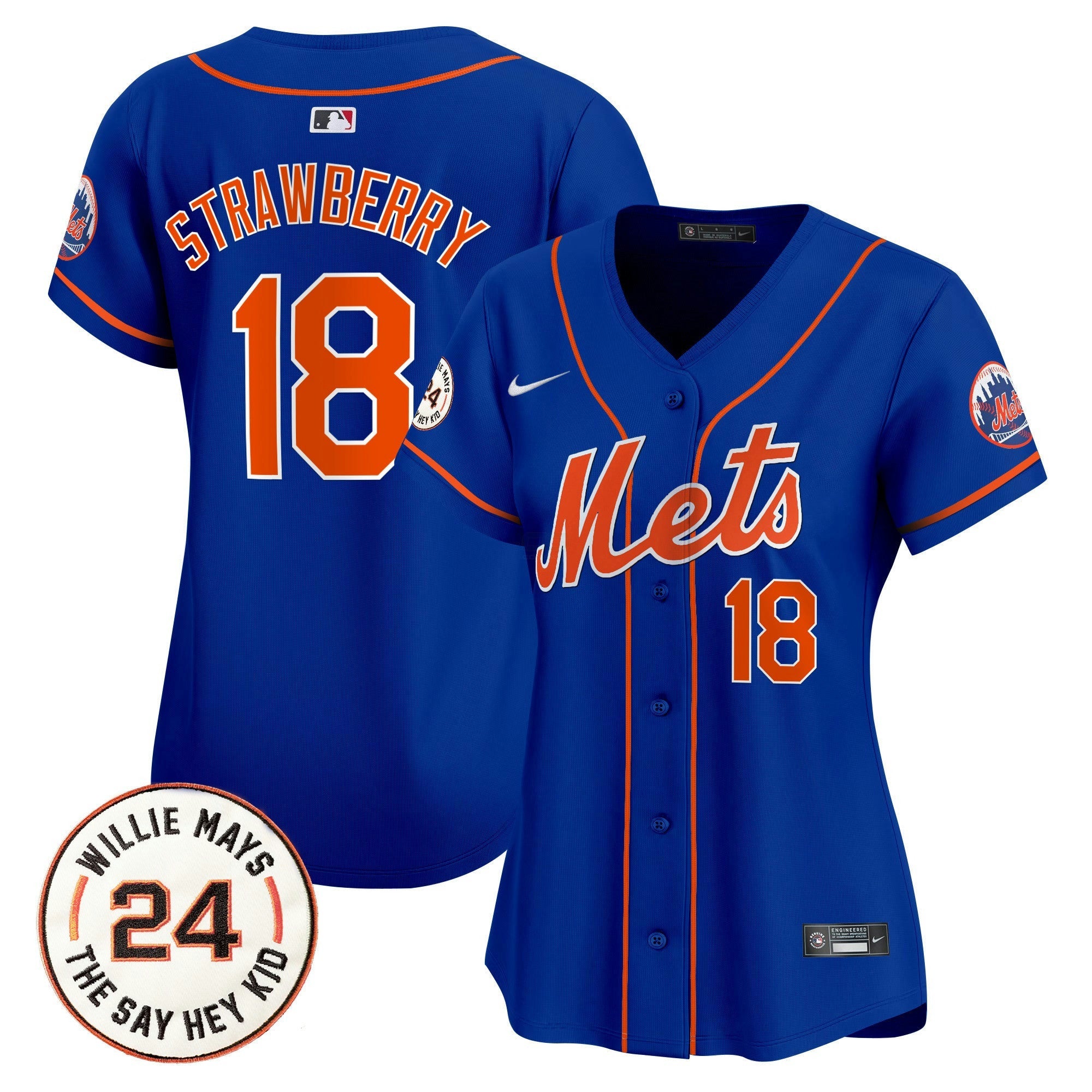 Camisa MLB Women’s Willie Mays Patch Vapor Premier Limited Jersey