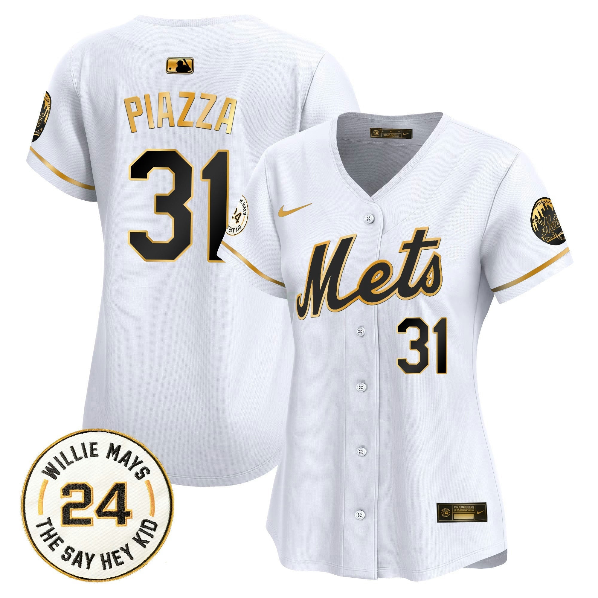 Camisa MLB Women’s Willie Mays Patch Vapor Premier Limited Jersey