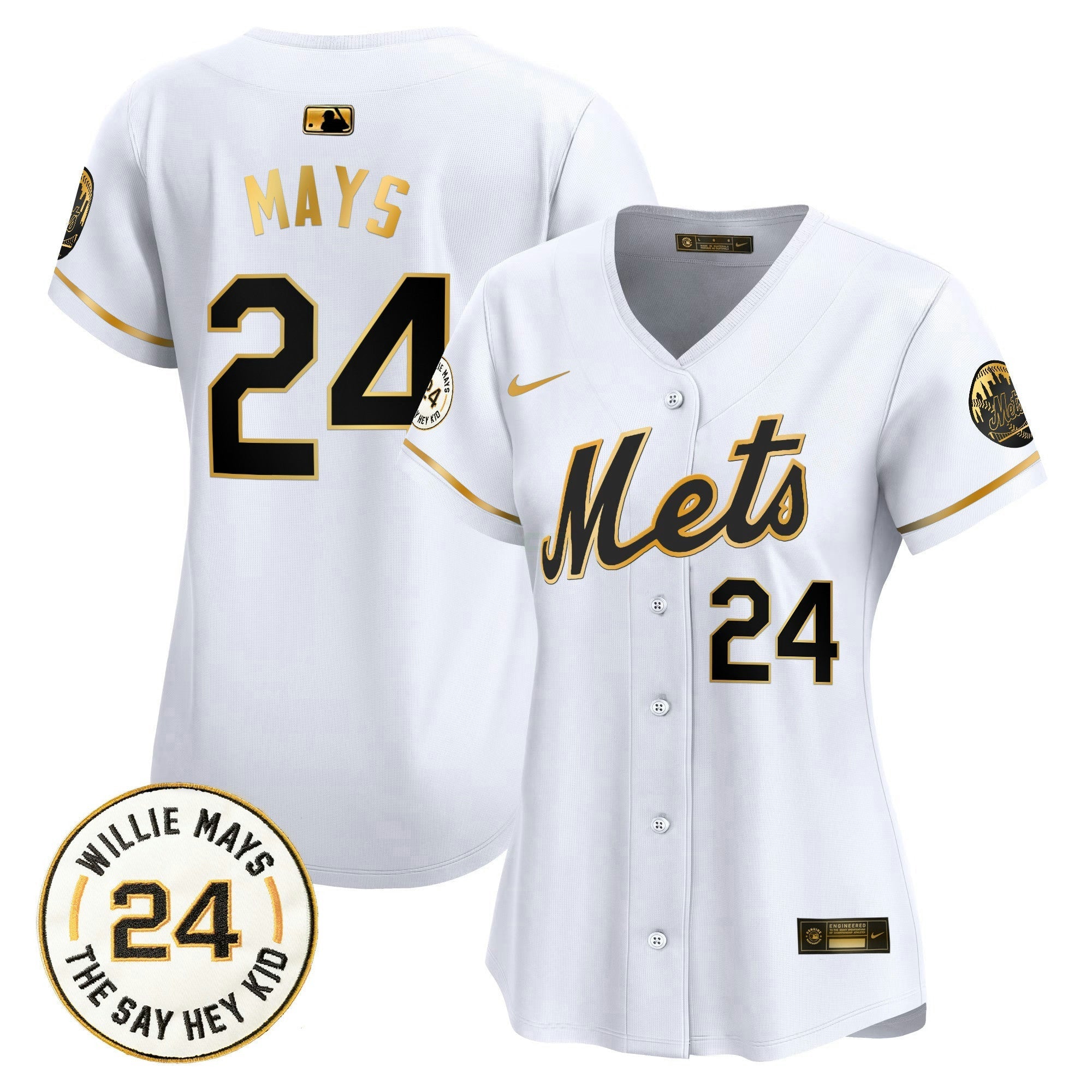 Camisa MLB Women’s Willie Mays Patch Vapor Premier Limited Jersey