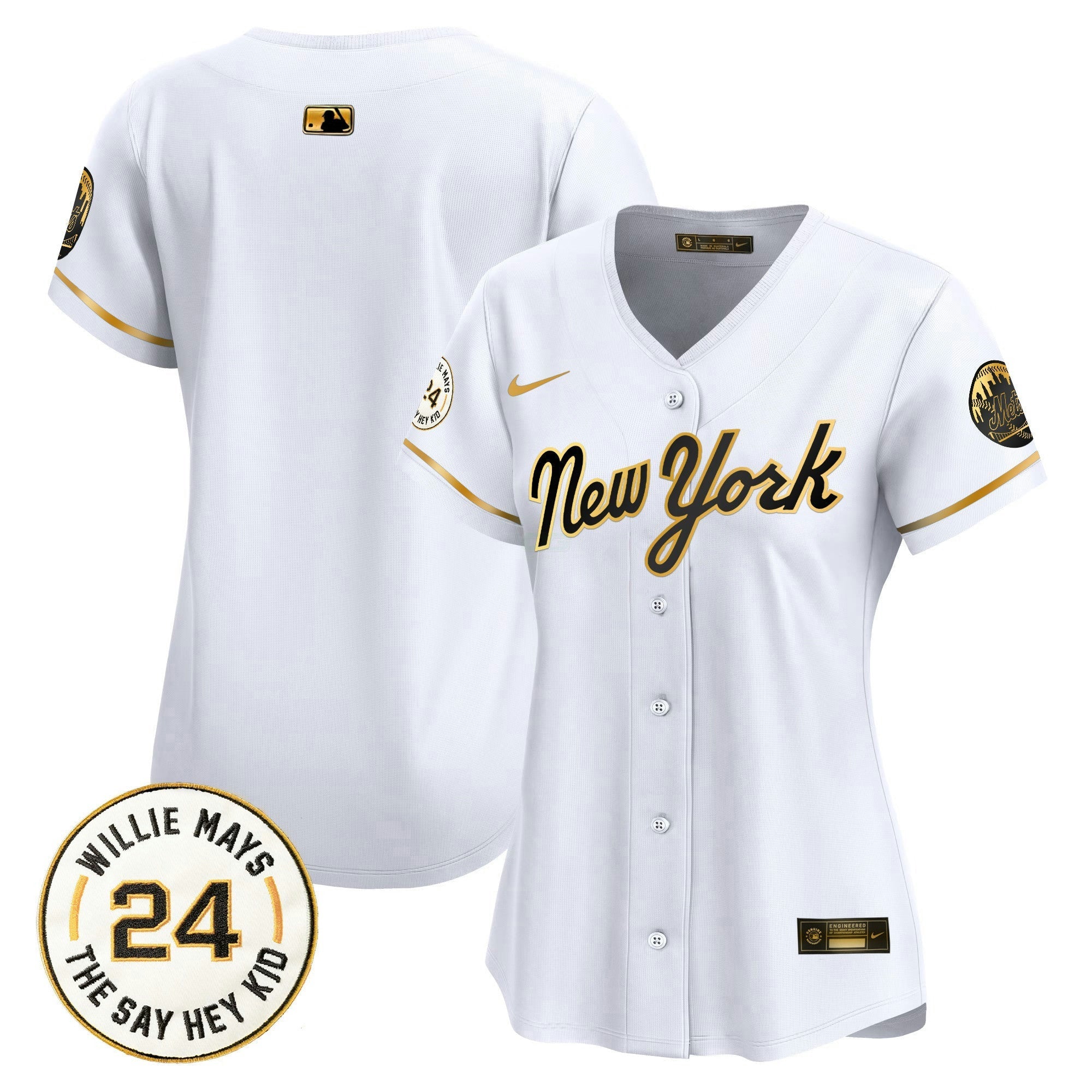 Camisa MLB Women’s Willie Mays Patch Vapor Premier Limited Jersey