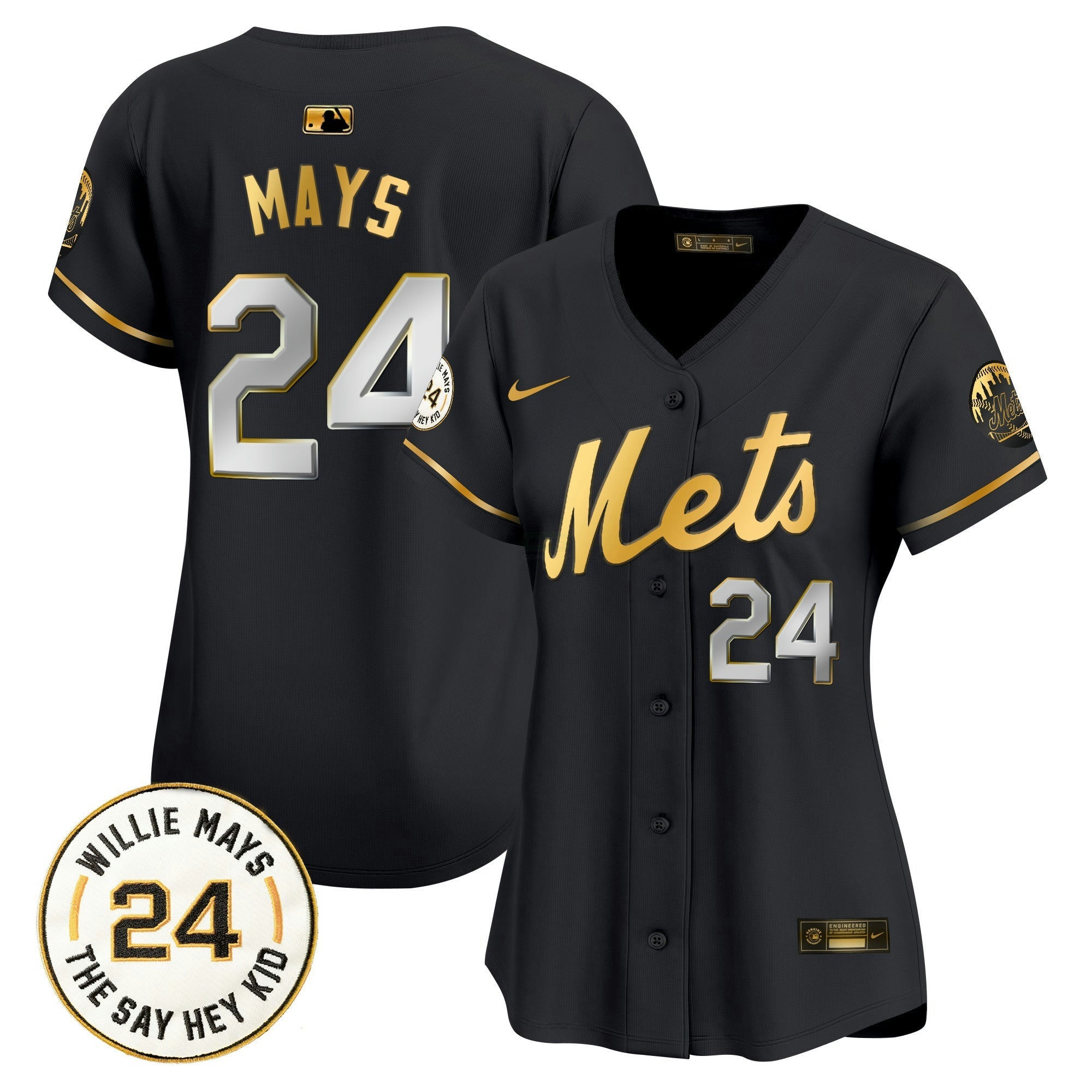 Camisa MLB Women’s Willie Mays Patch Vapor Premier Limited Jersey