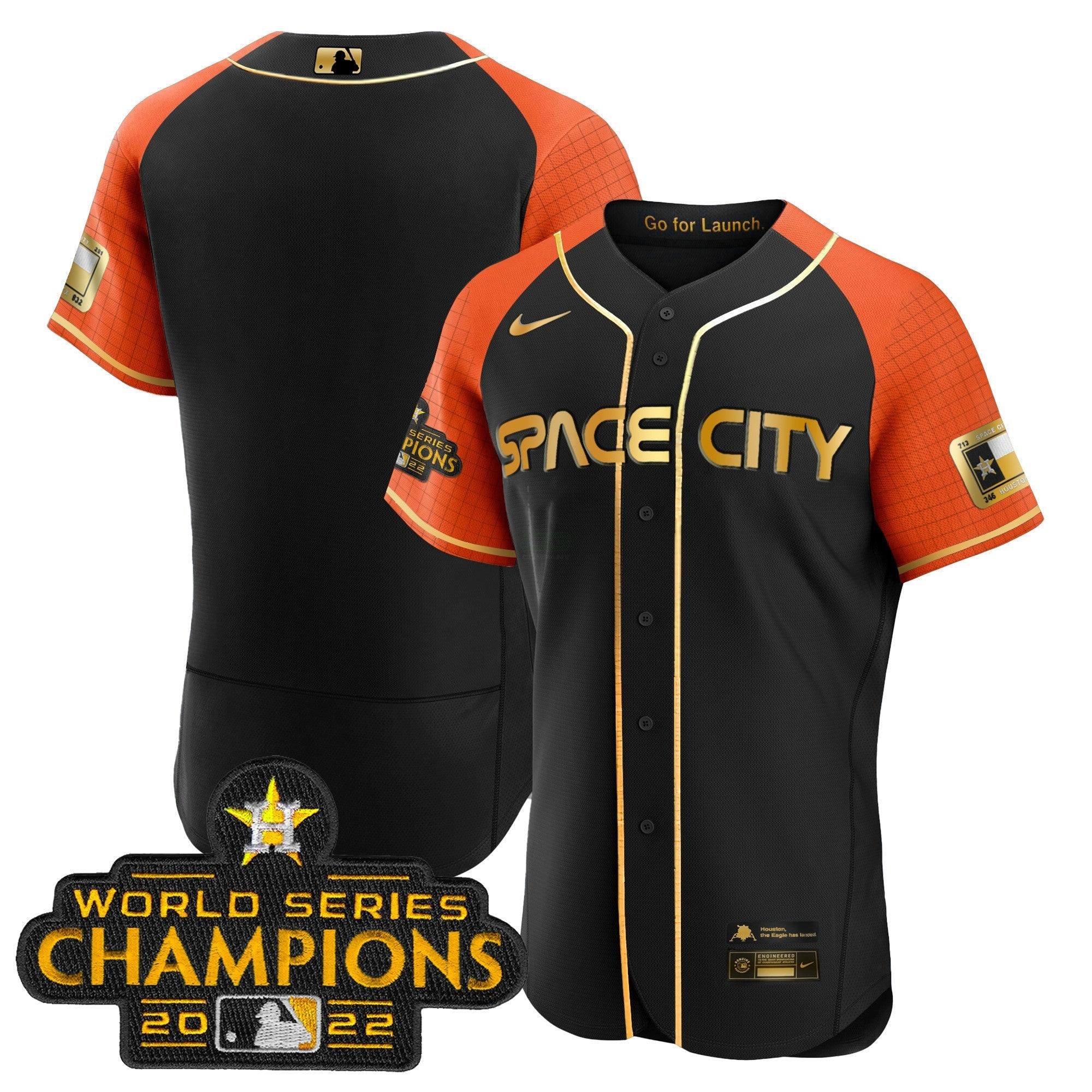 Camisa MLB Youth’s 2023 Space City Champions Flex Jersey