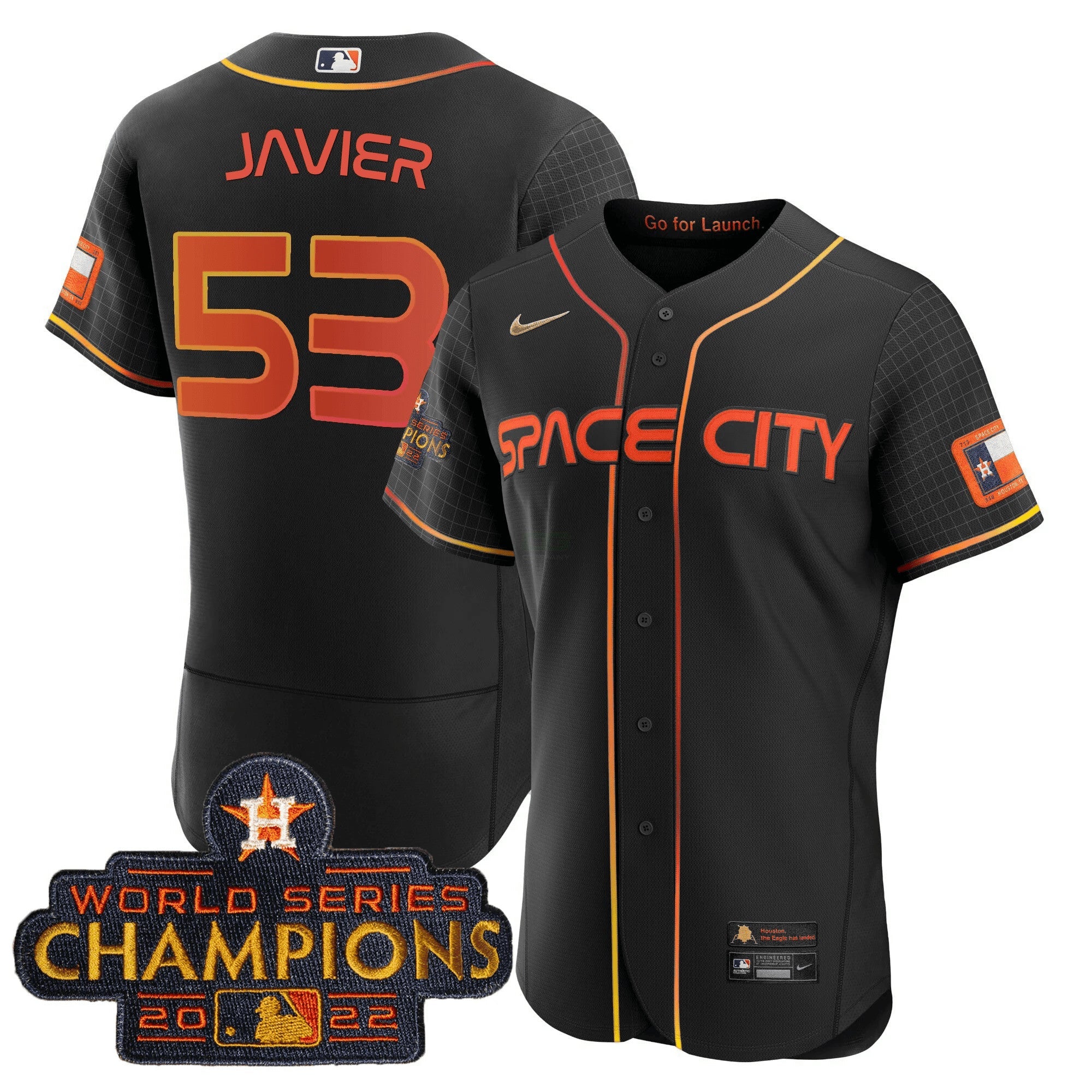 Camisa MLB Youth’s 2023 Space City Champions Flex Jersey