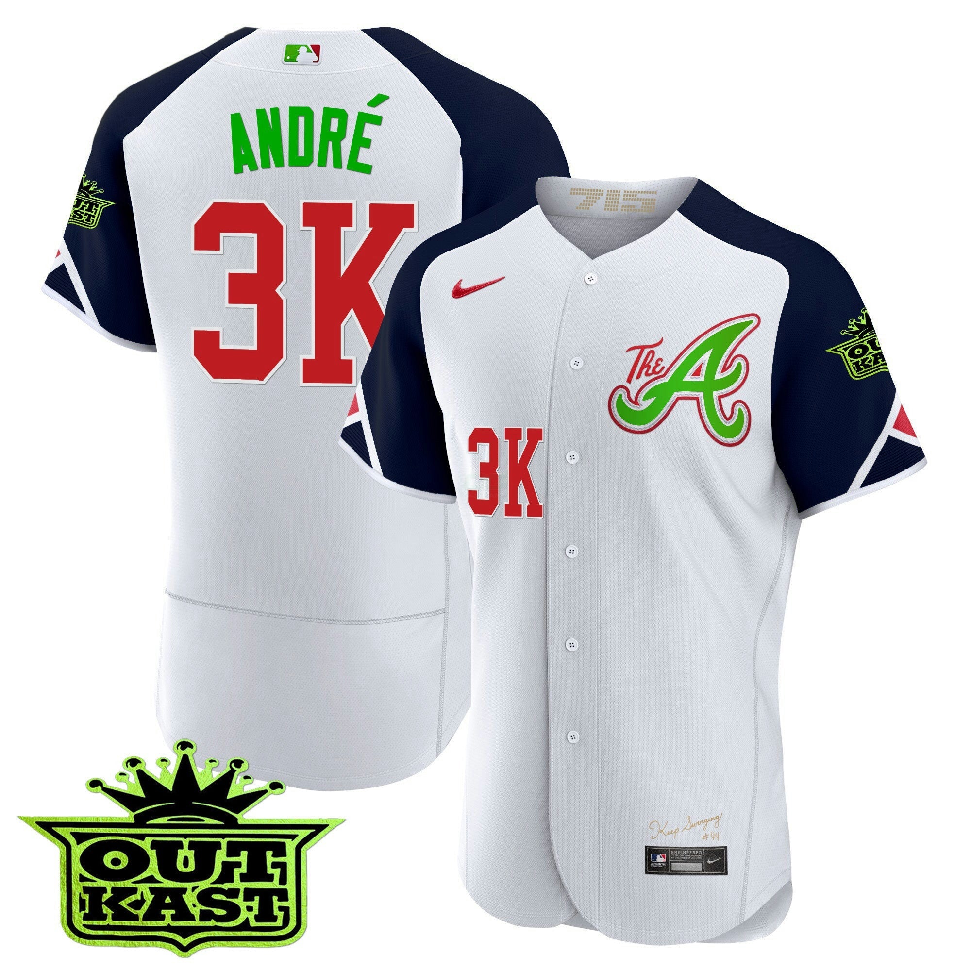 Camisa MLB Youth’s Atlanta Atliens City Connect Flex Base Jersey