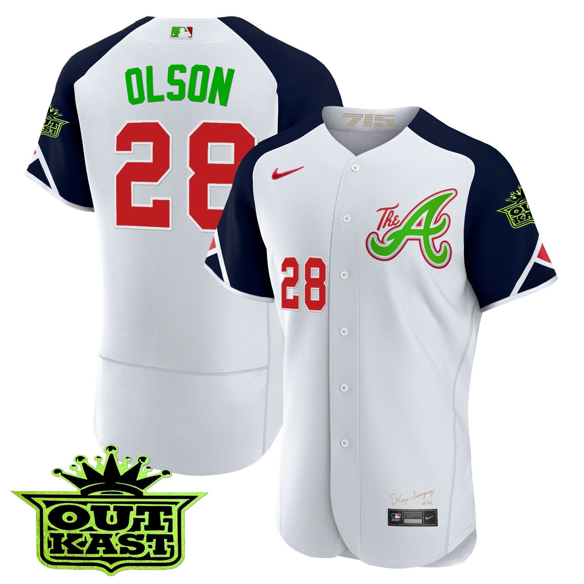 Camisa MLB Youth’s Atlanta Atliens City Connect Flex Base Jersey