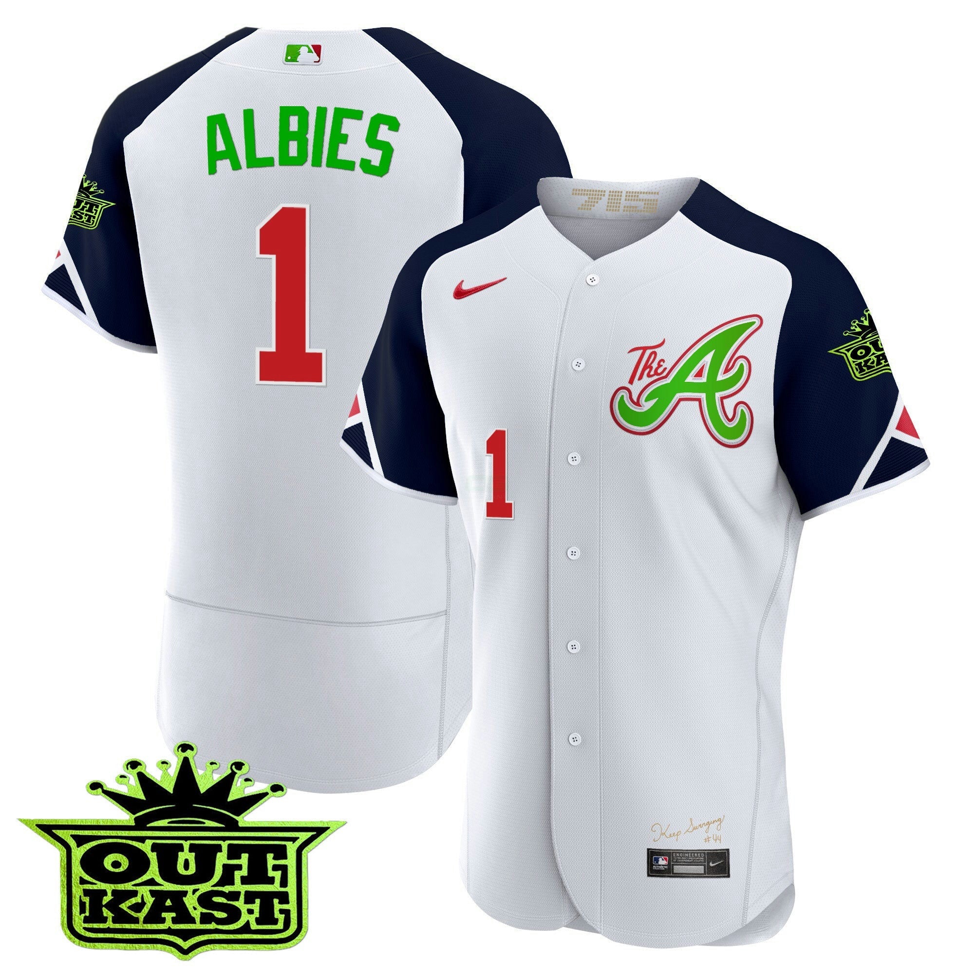 Camisa MLB Youth’s Atlanta Atliens City Connect Flex Base Jersey
