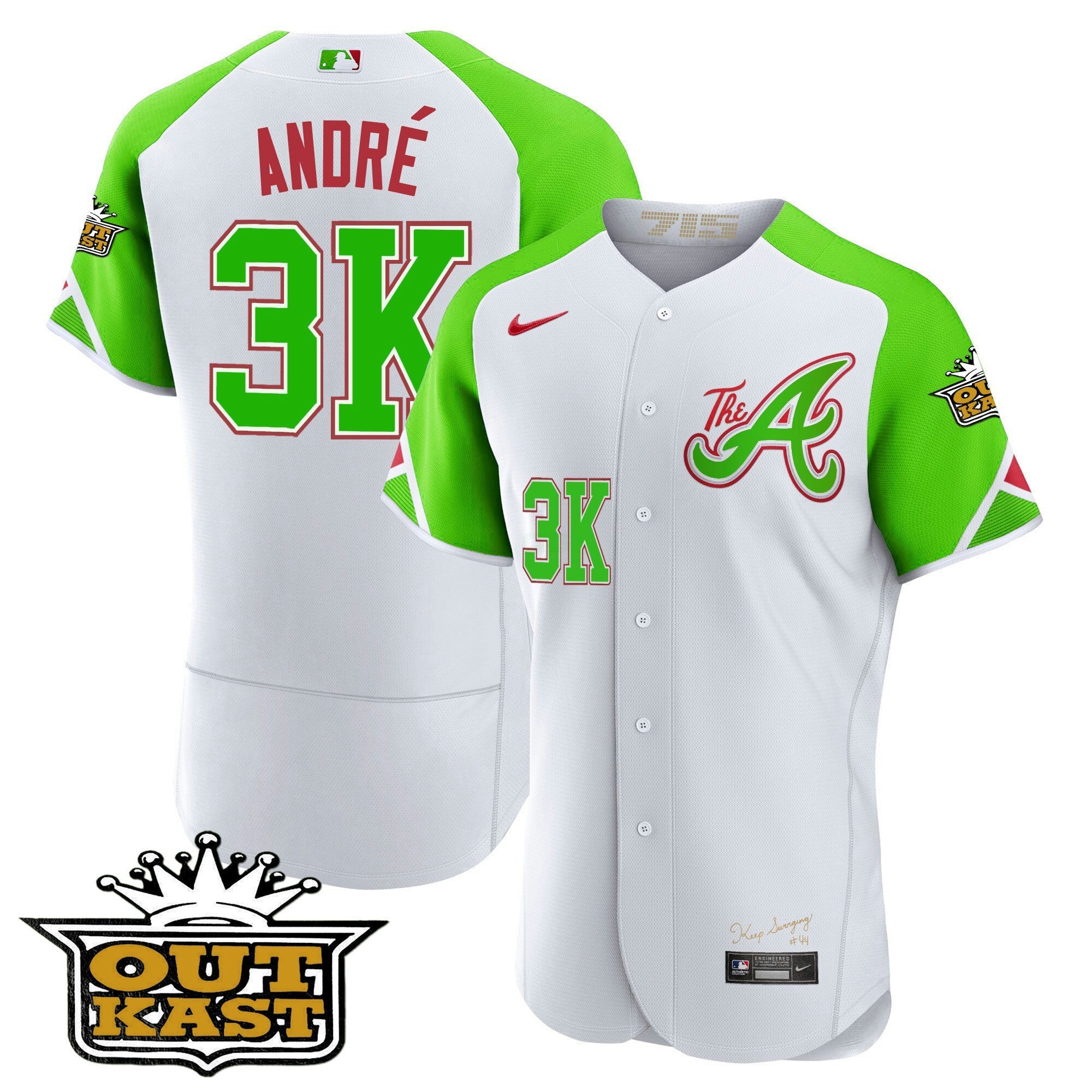 Camisa MLB Youth’s Atlanta Atliens City Connect Flex Base Jersey