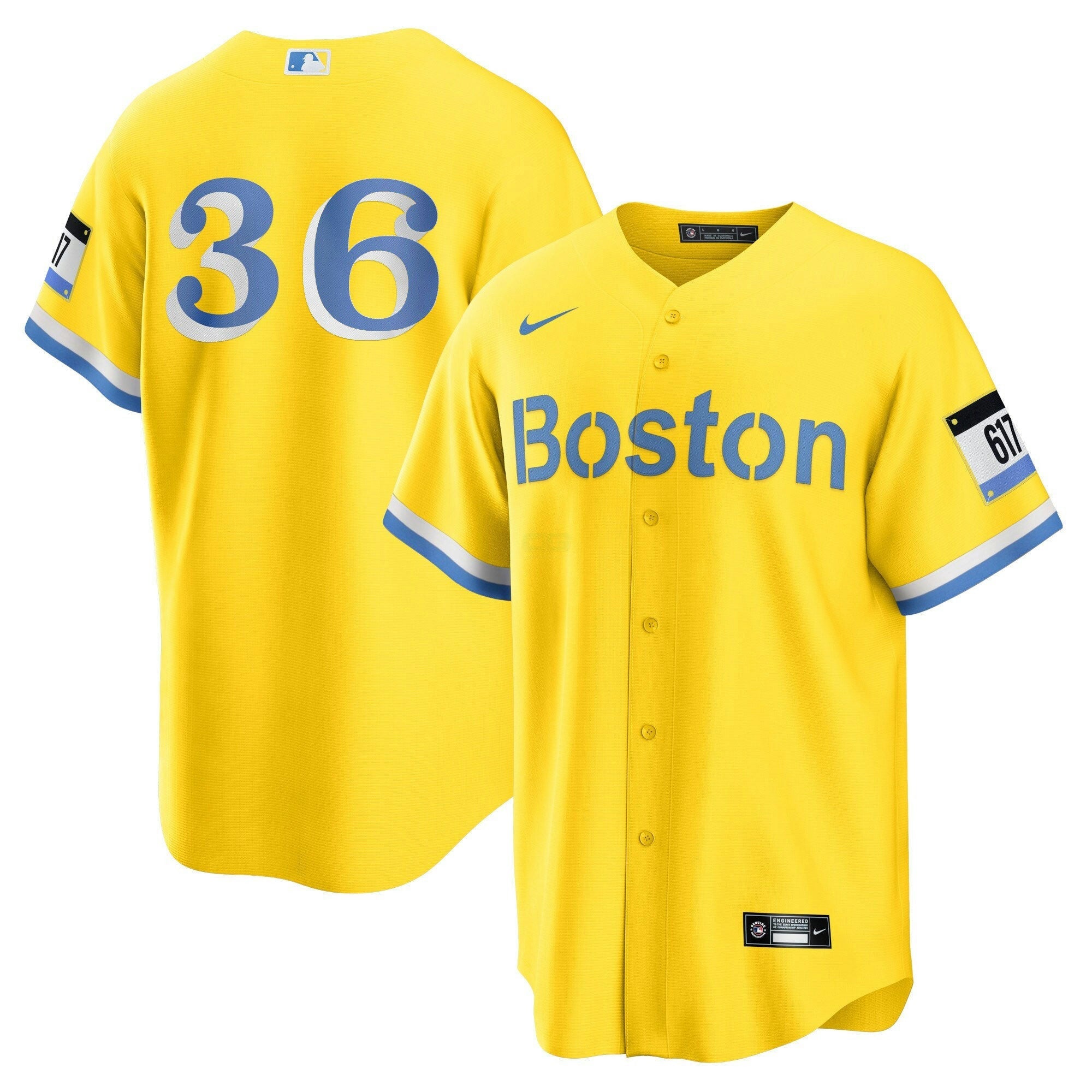 Camisa MLB Youth’s Boston Yellow Jersey