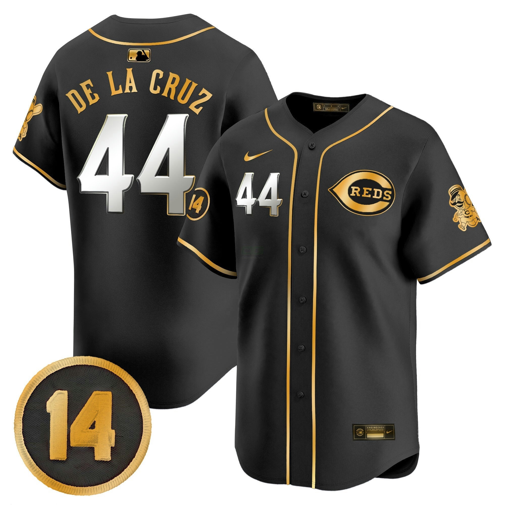 Camisa MLB Youth’s Cincinnati Pete Rose Patch Vapor Premier Limited Jersey