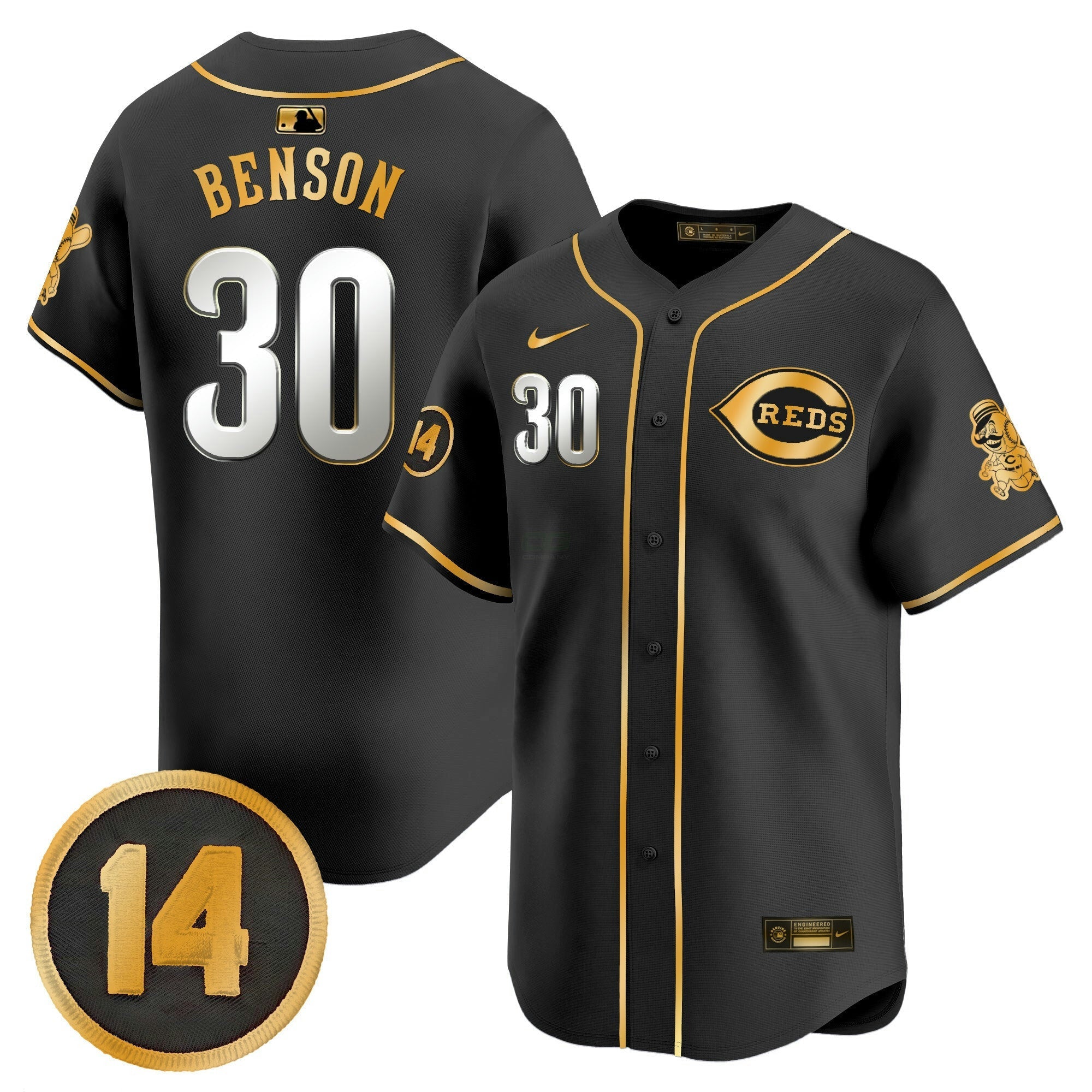 Camisa MLB Youth’s Cincinnati Pete Rose Patch Vapor Premier Limited Jersey