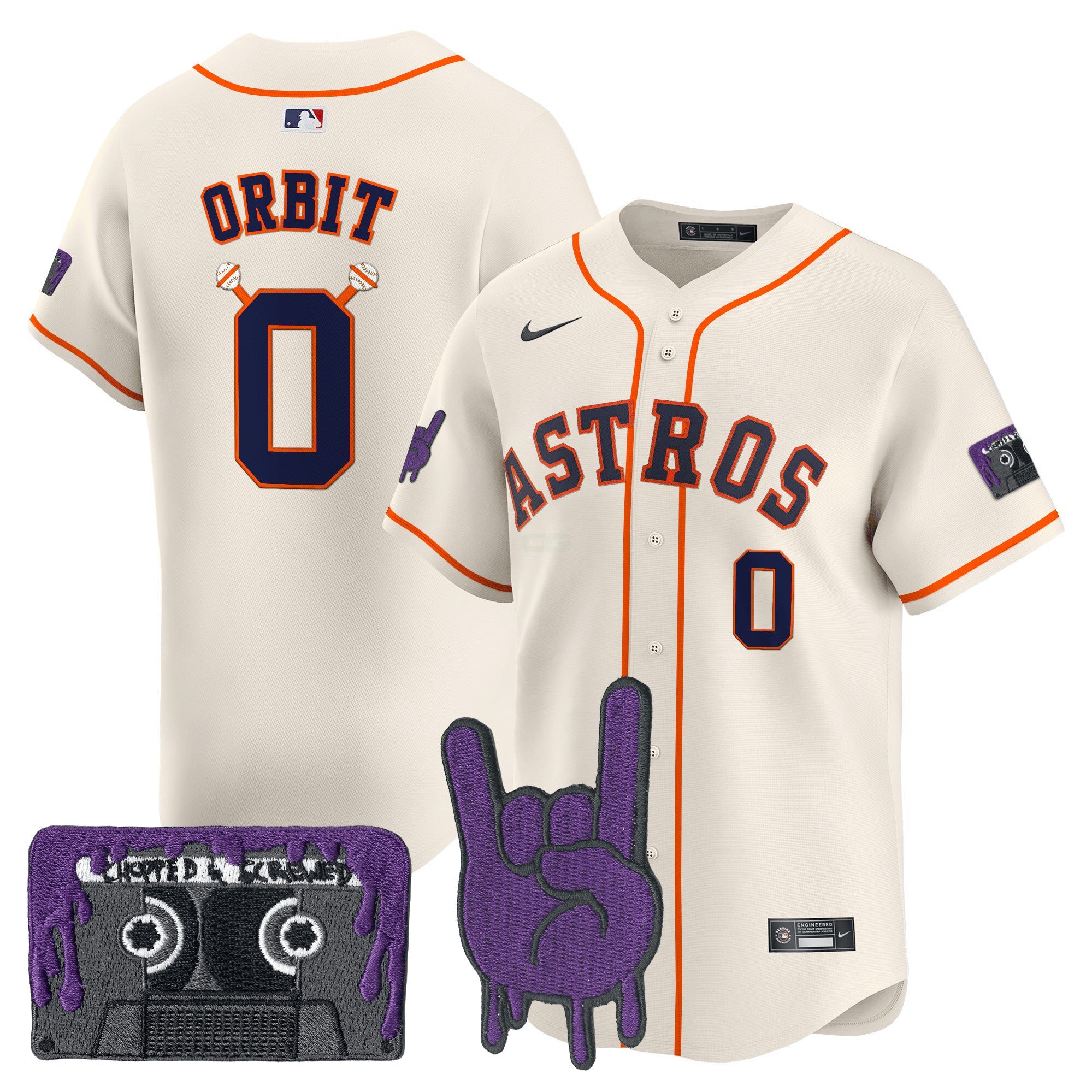 Camisa MLB Youth’s Houston DJ Screw Patch Vapor Premier Limited Jersey