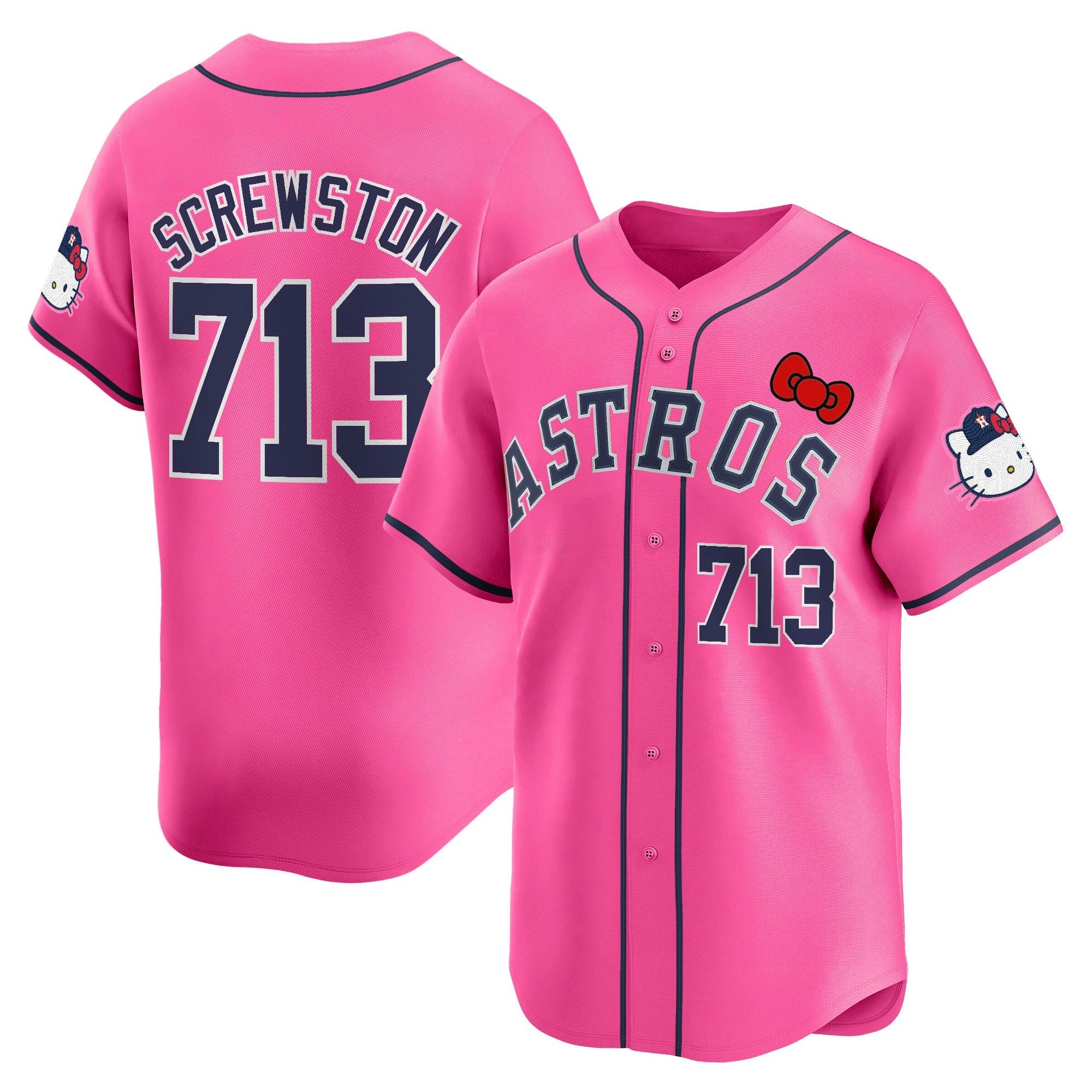 Camisa MLB Youth’s Houston Hello Kitty Vapor Premier Limited Jersey V2
